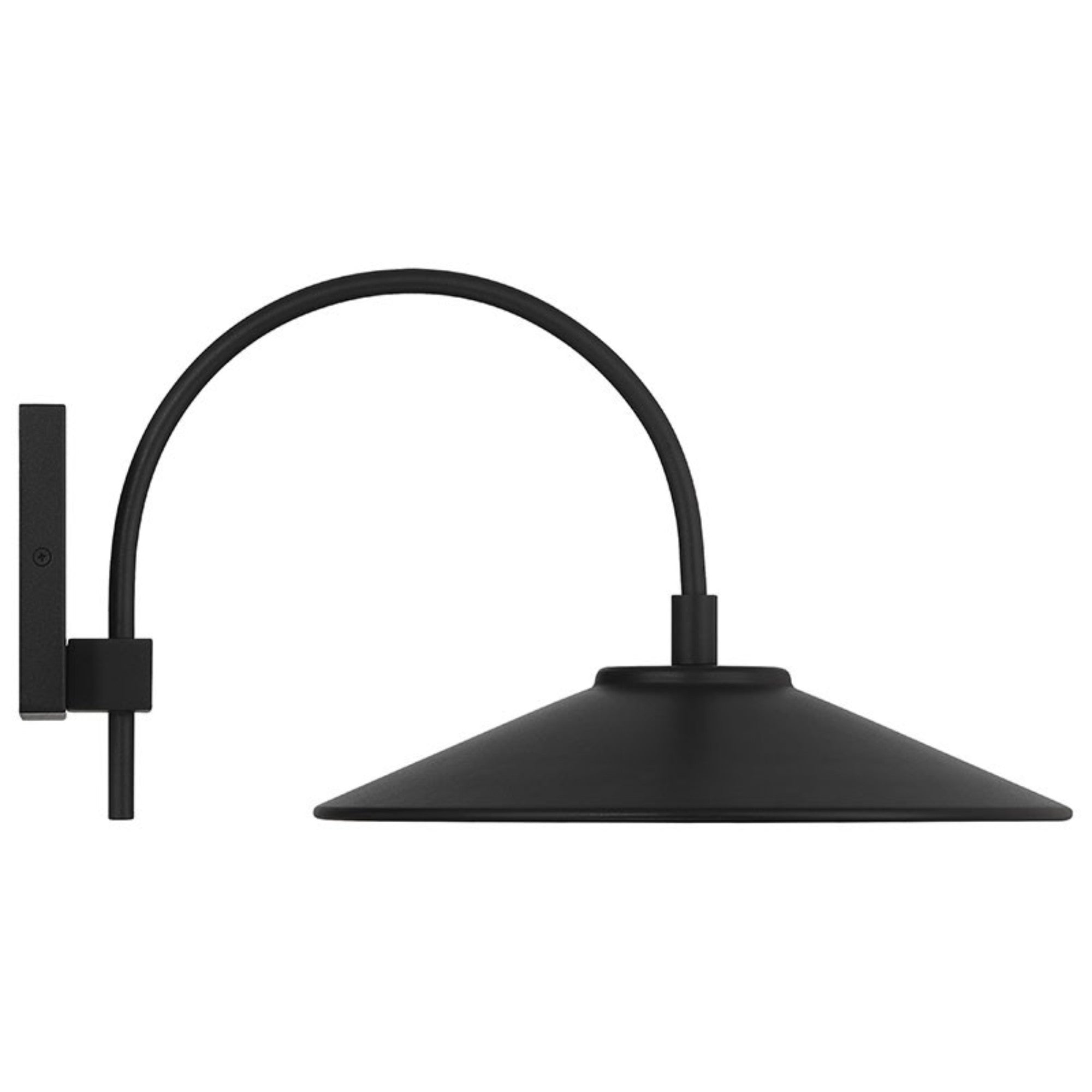 Camas 13" LED Outdoor Wall Sconce, Black Finish - Bees Lighting