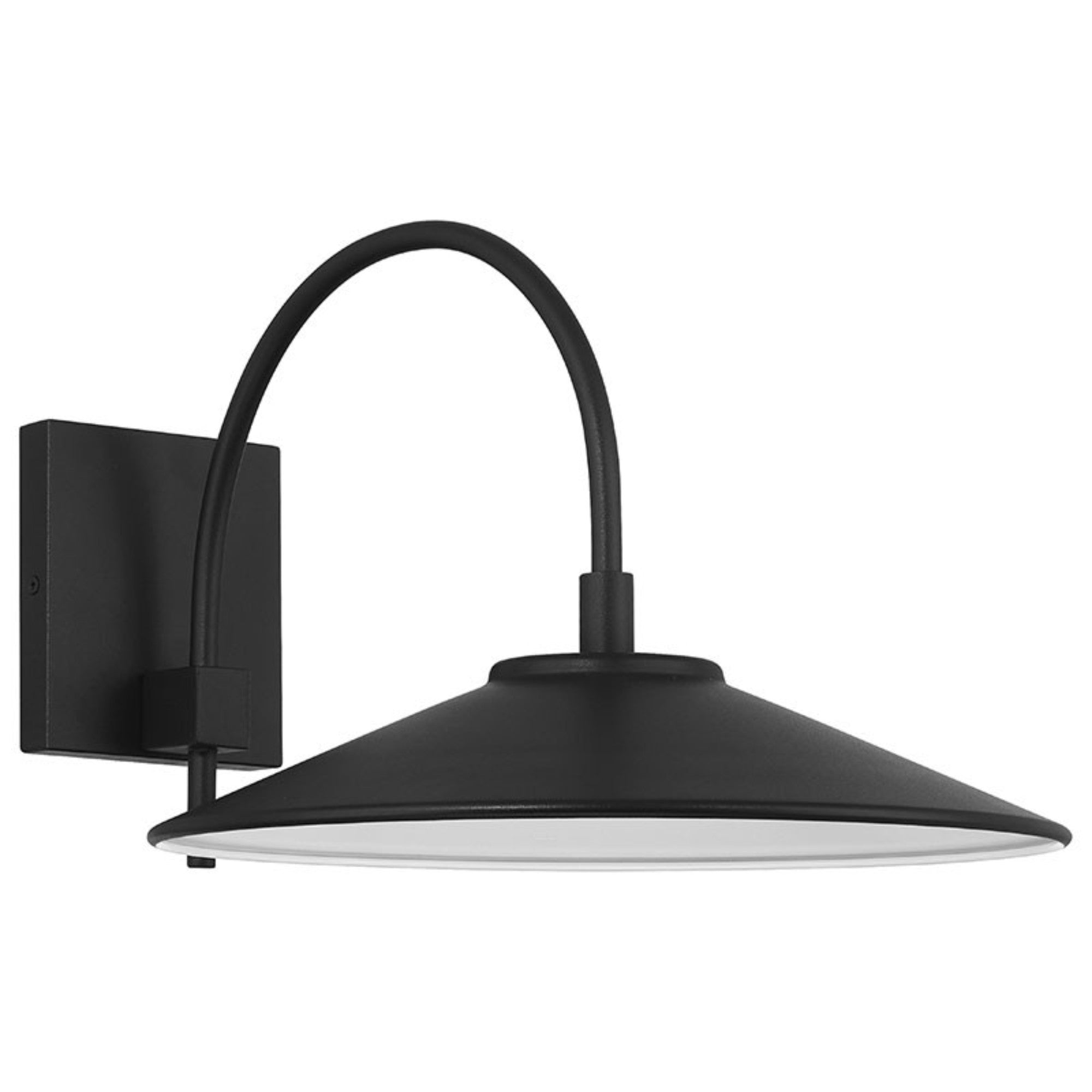 Camas 13" LED Outdoor Wall Sconce, Black Finish - Bees Lighting