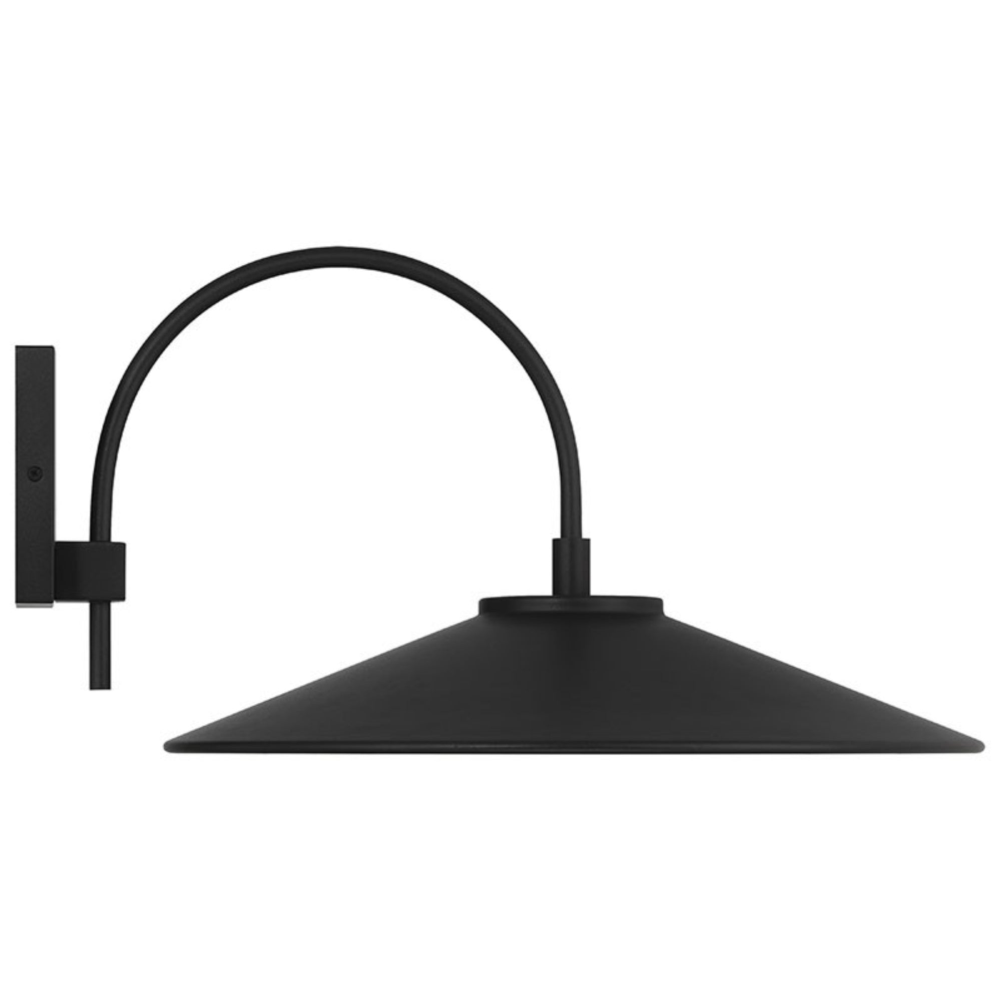 Camas 17" LED Outdoor Wall Sconce, Black Finish - Bees Lighting