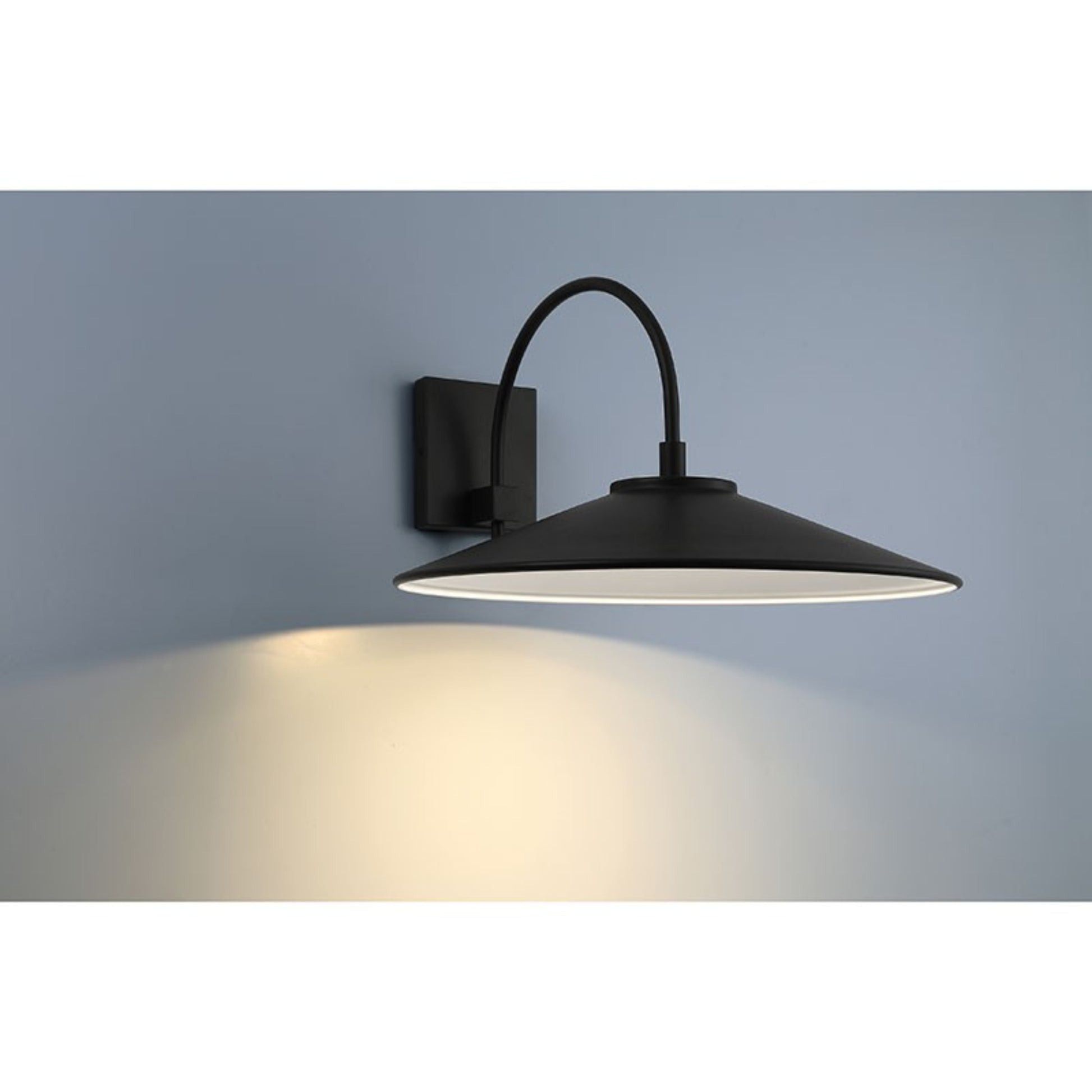 Camas 17" LED Outdoor Wall Sconce, Black Finish - Bees Lighting