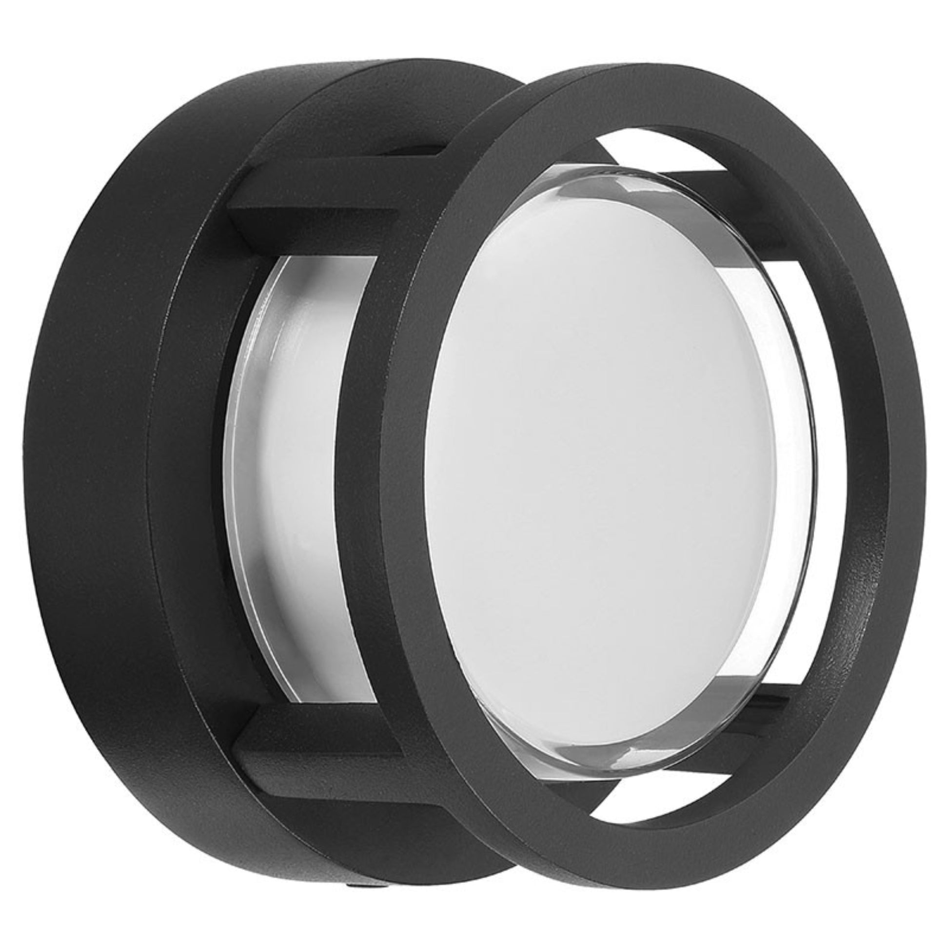 Spoke 5" LED Outdoor Wall Sconce, Black Finish - Bees Lighting