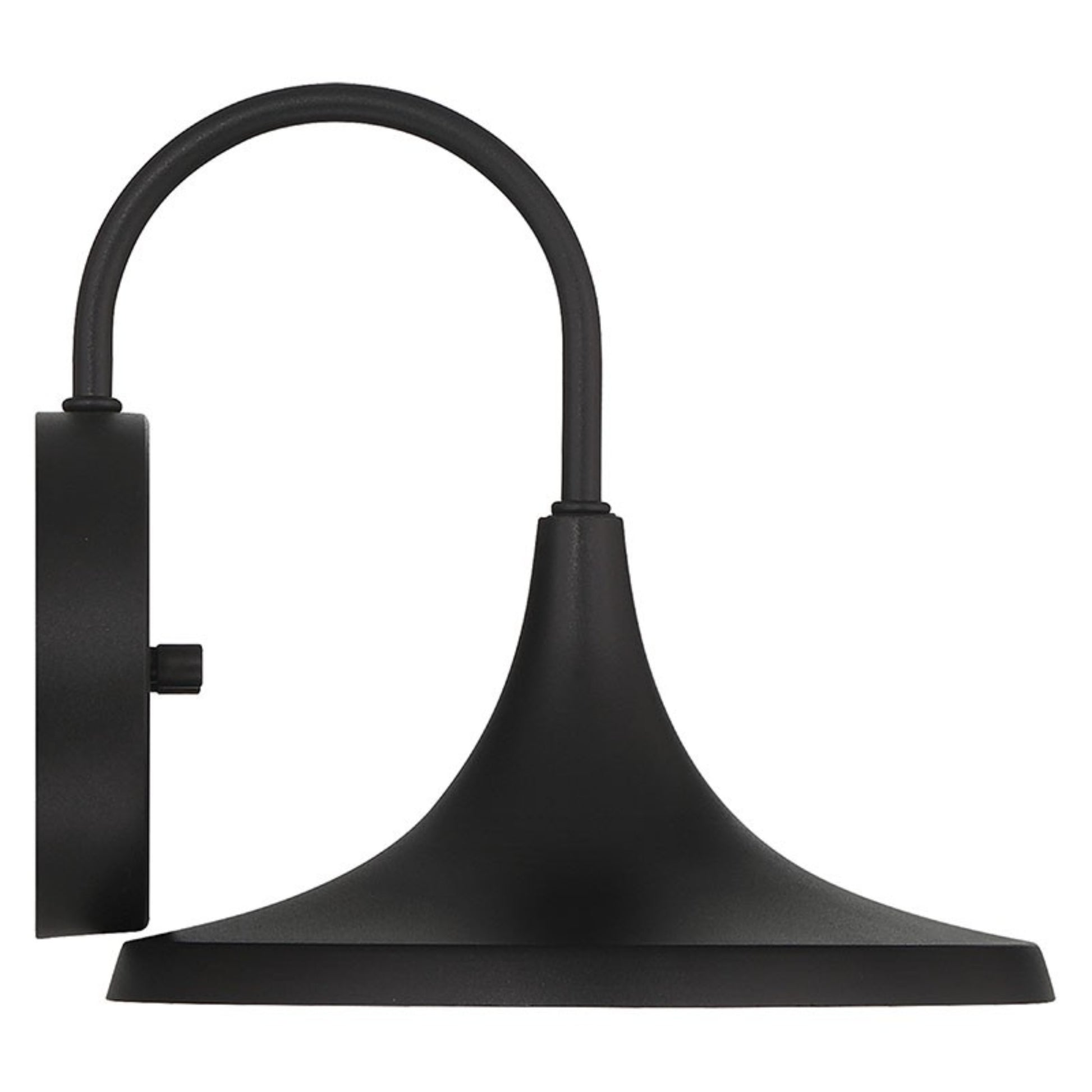 Pella 8" LED Outdoor Wall Sconce, Black Finish - Bees Lighting