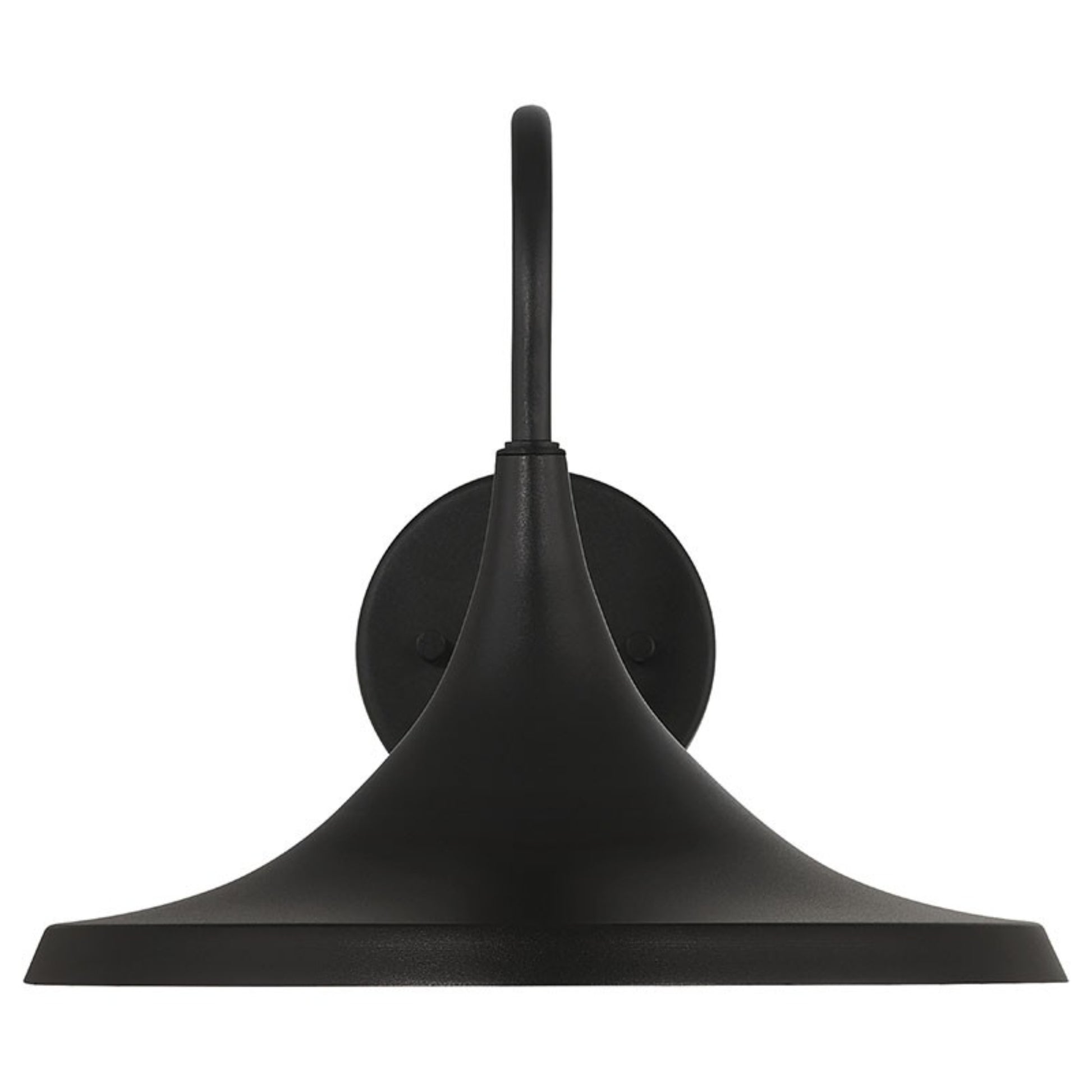 Pella 13" LED Outdoor Wall Sconce, Black Finish - Bees Lighting