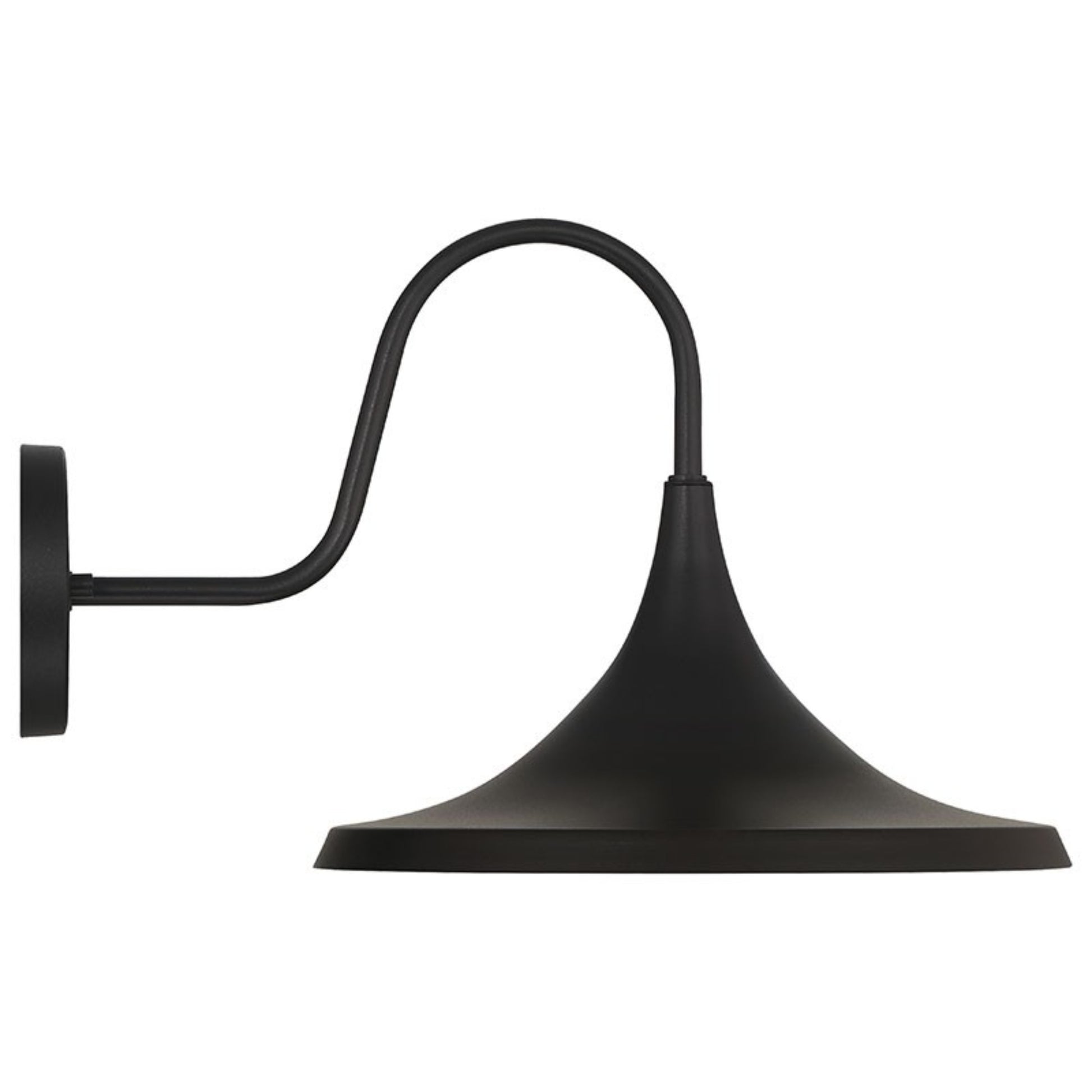 Pella 13" LED Outdoor Wall Sconce, Black Finish - Bees Lighting
