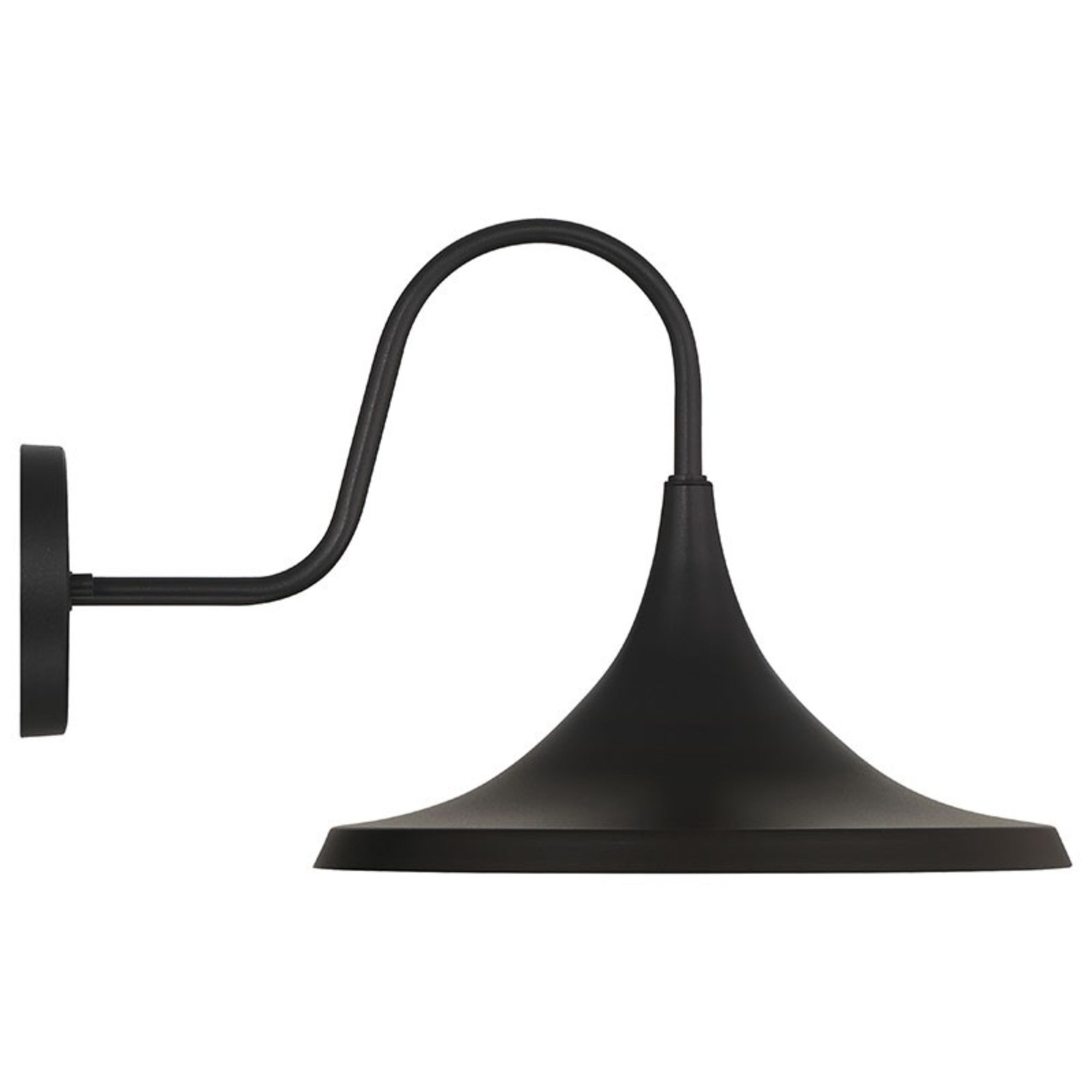 Pella 13" LED Outdoor Wall Sconce, Black Finish - Bees Lighting