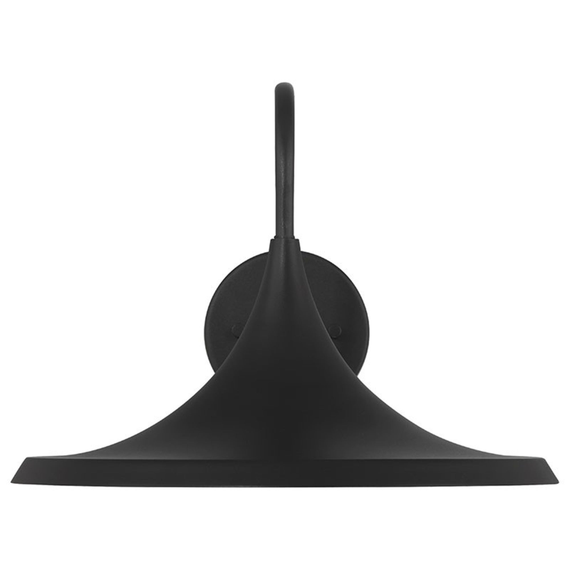 Pella 17" LED Outdoor Wall Sconce, Black Finish
