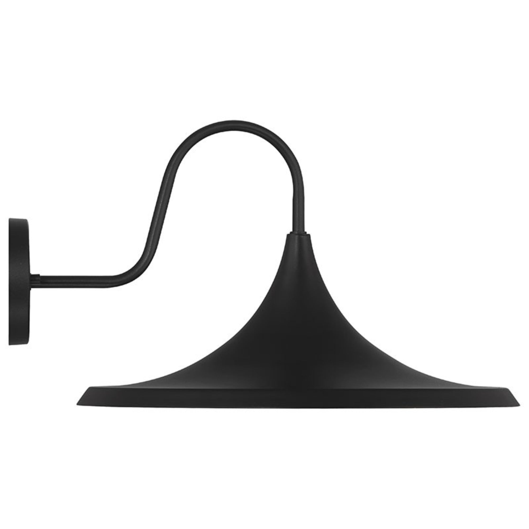 Pella 17" LED Outdoor Wall Sconce, Black Finish - Bees Lighting