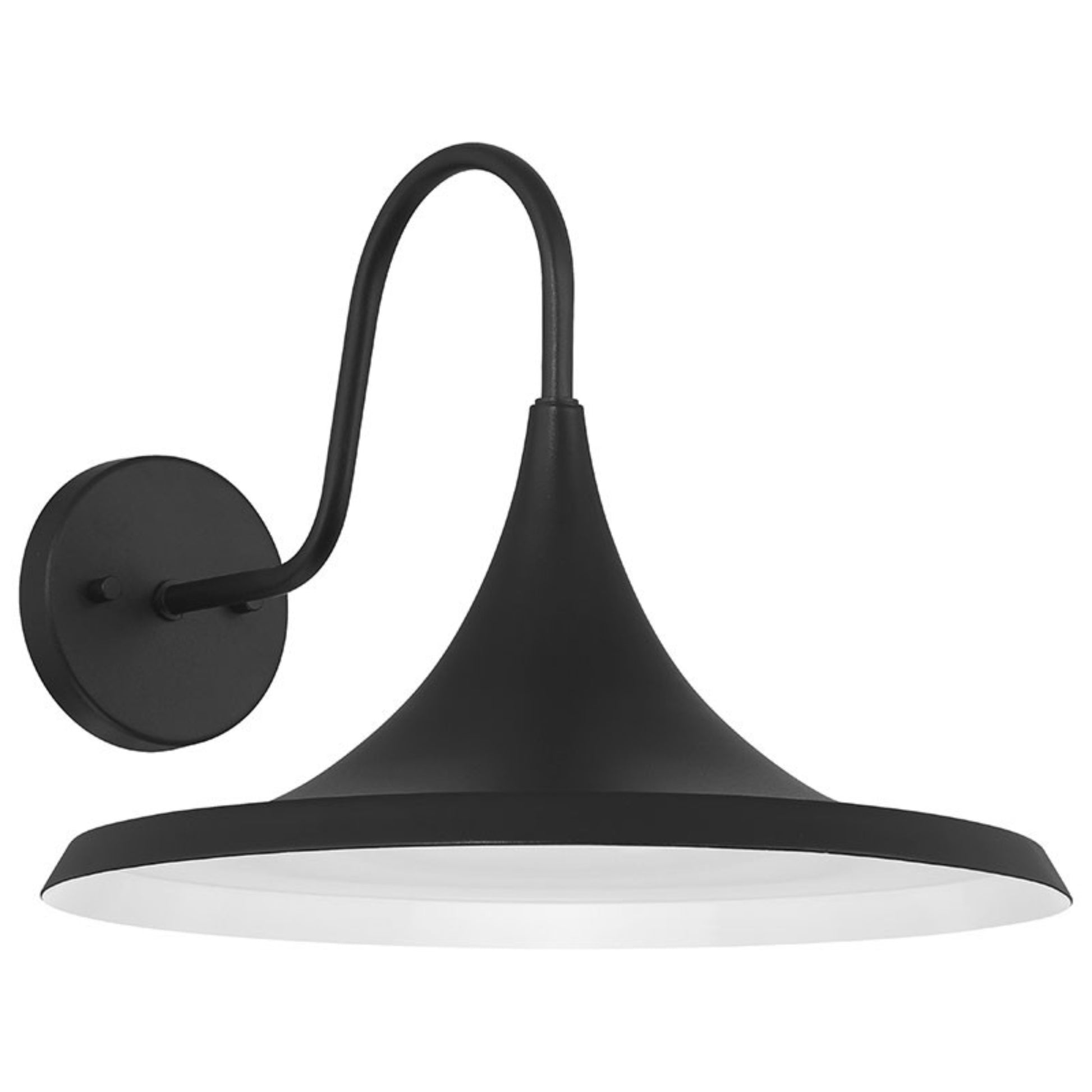 Pella 17" LED Outdoor Wall Sconce, Black Finish - Bees Lighting