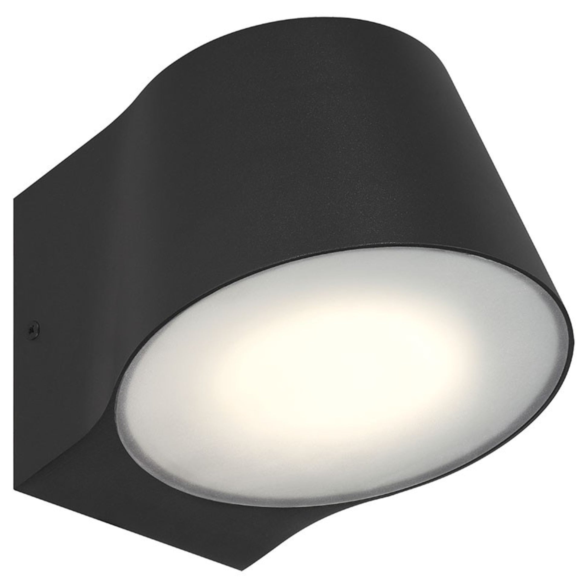 Ry 7" LED Outdoor Wall Sconce, Black Finish - Bees Lighting