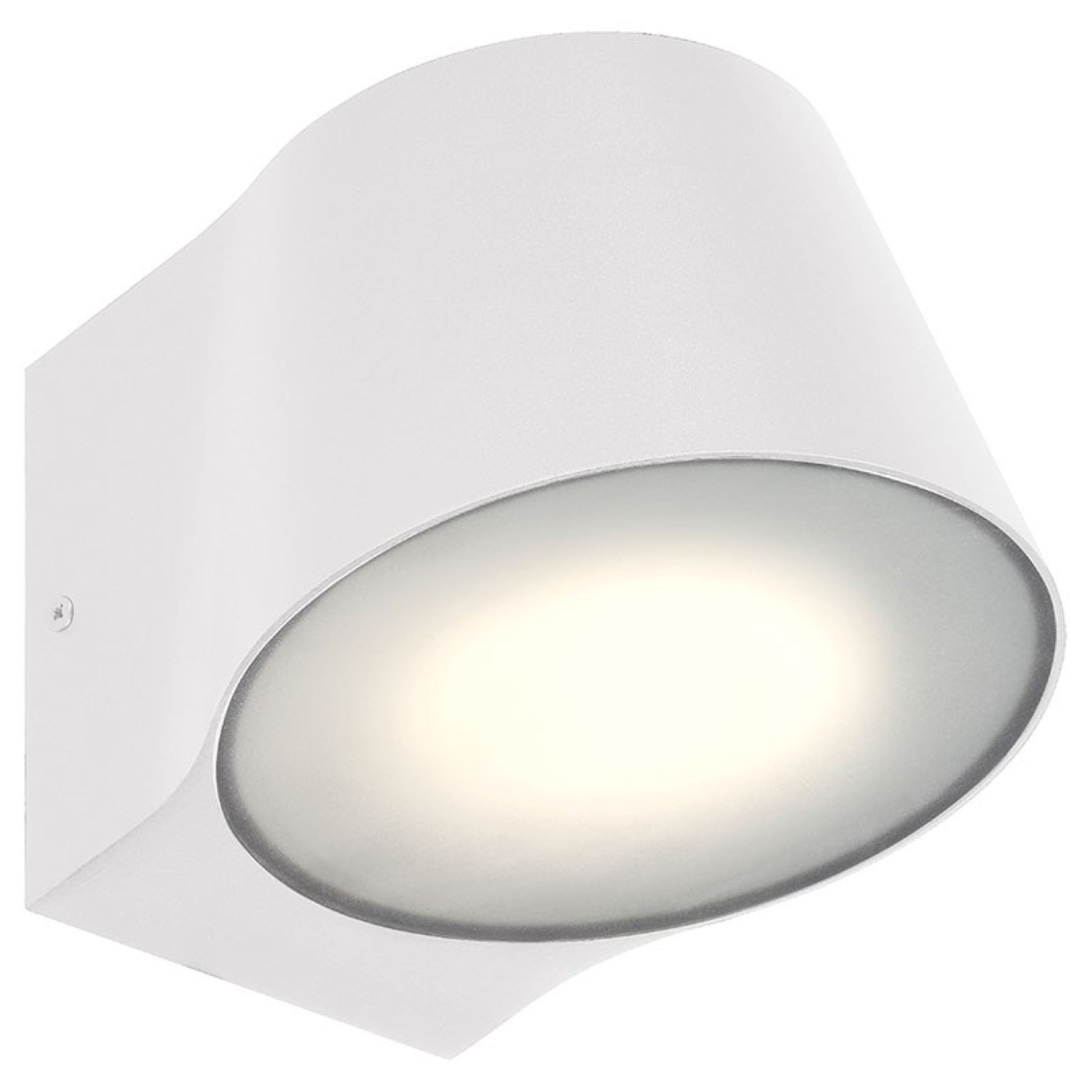 Ry 7" LED Outdoor Wall Sconce, White Finish - Bees Lighting