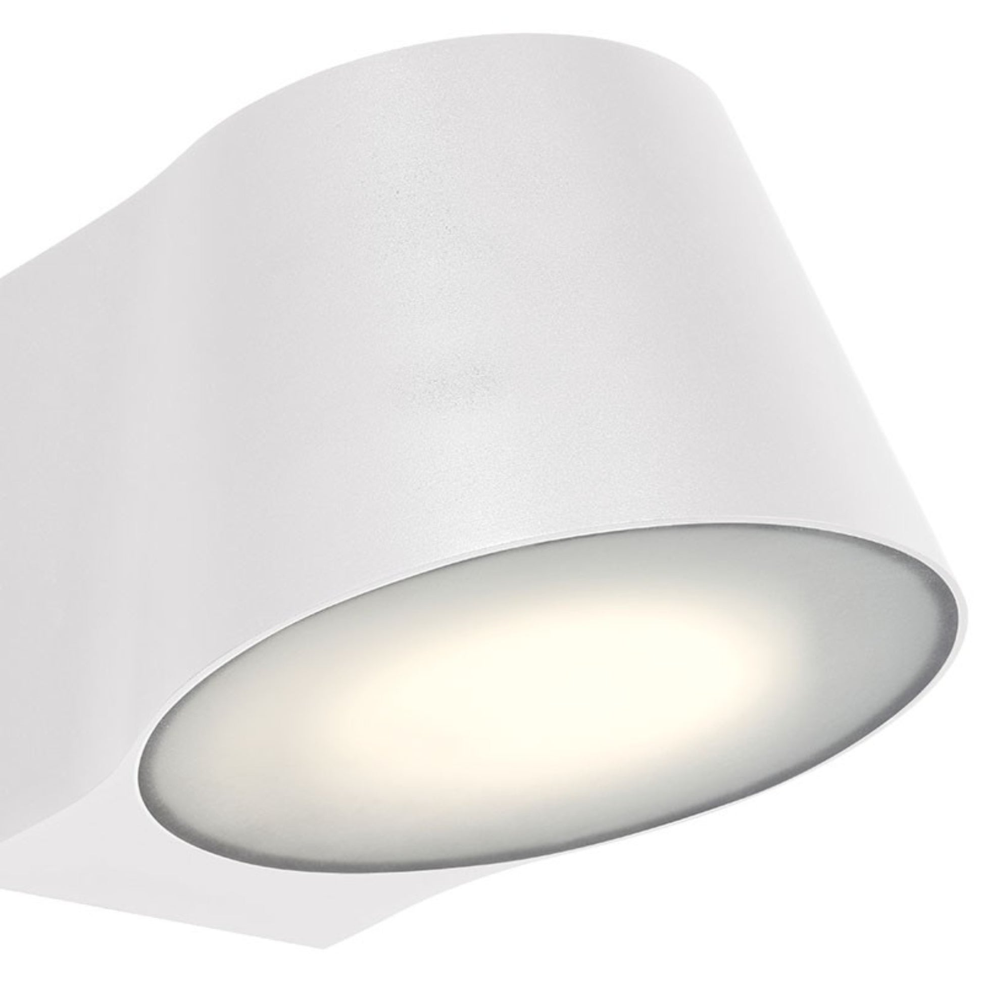 Ry 7" LED Outdoor Wall Sconce, White Finish - Bees Lighting