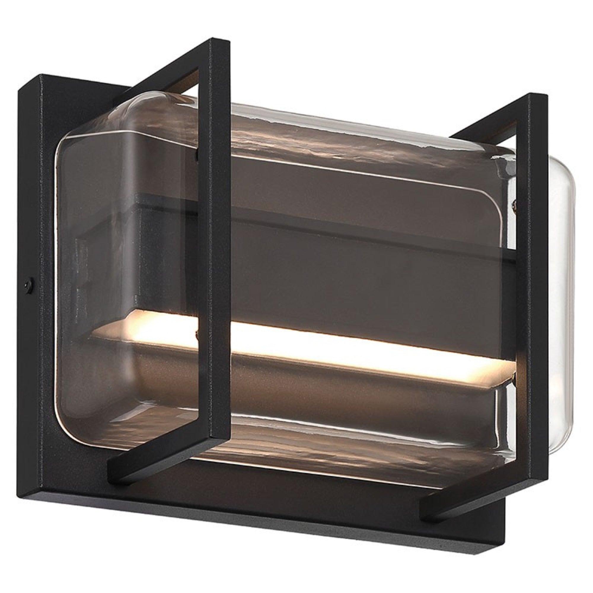Dillon 9" LED Outdoor Wall Sconce, Black Finish - Bees Lighting