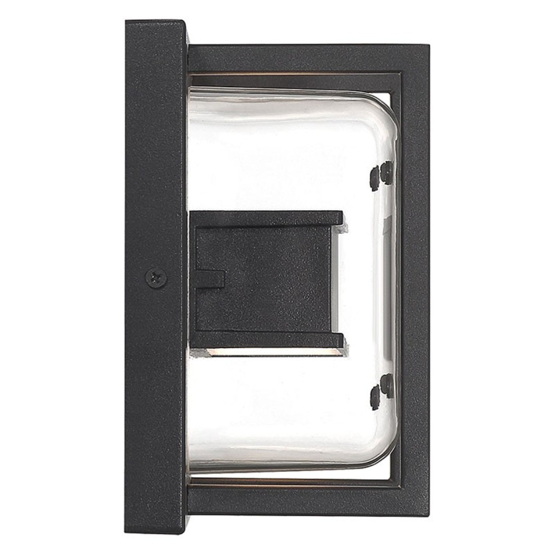 Dillon 9" LED Outdoor Wall Sconce, Black Finish - Bees Lighting