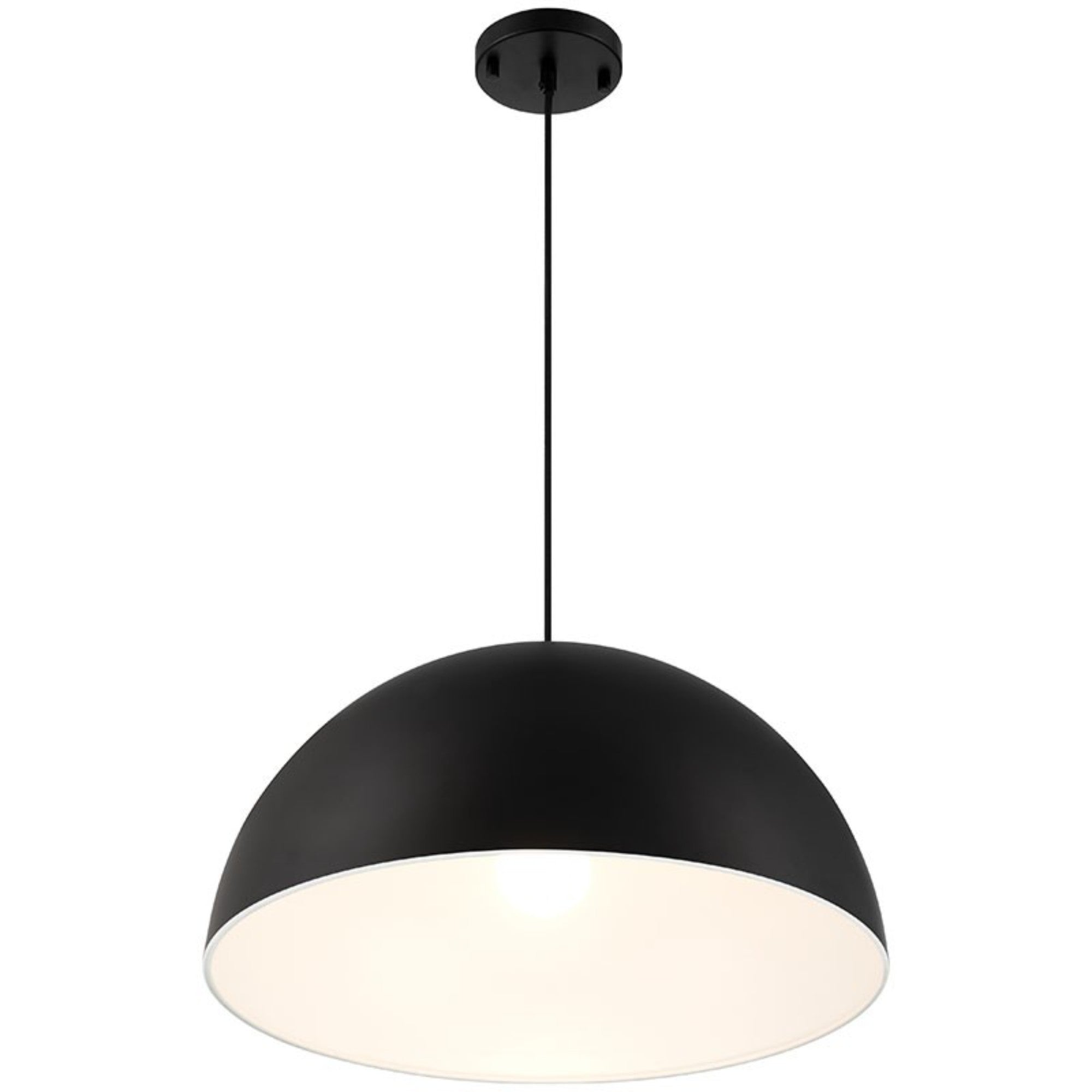 Huck 20" Pendant, Matte Black Finish - Bees Lighting