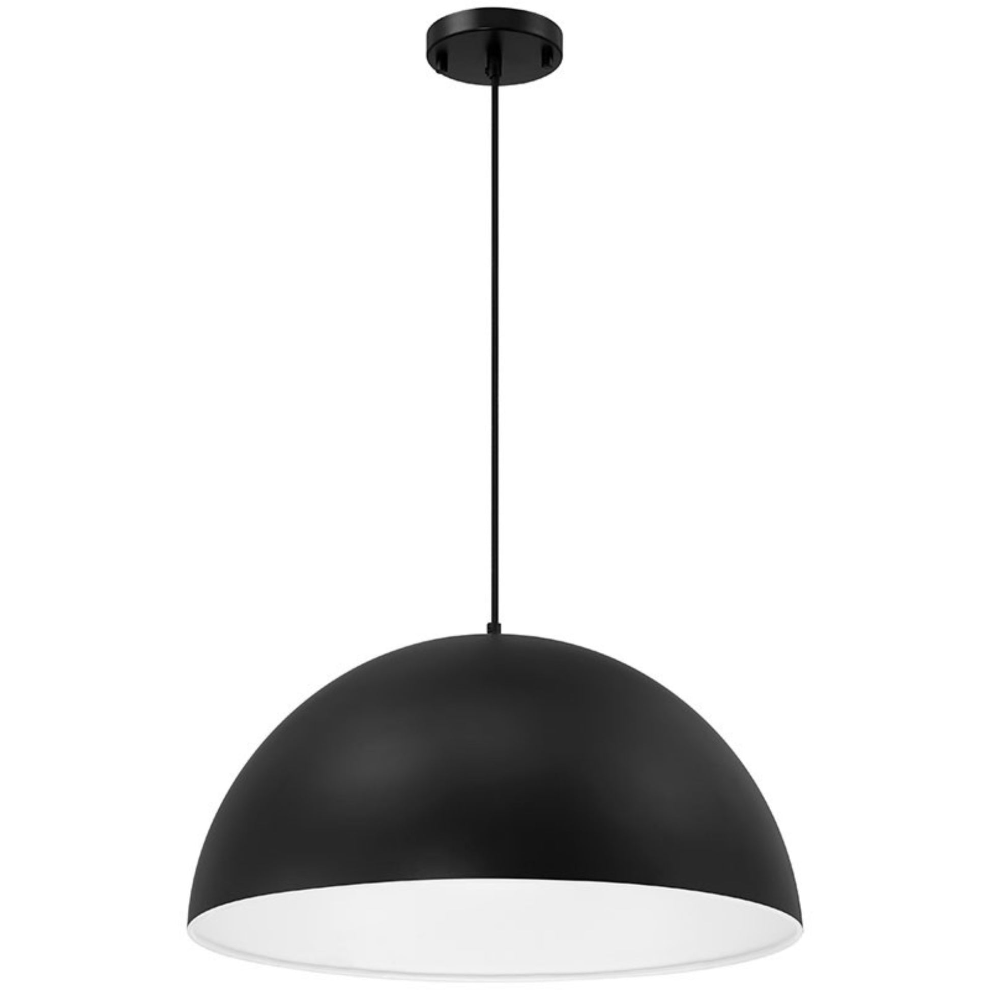 Huck 20" Pendant, Matte Black Finish - Bees Lighting