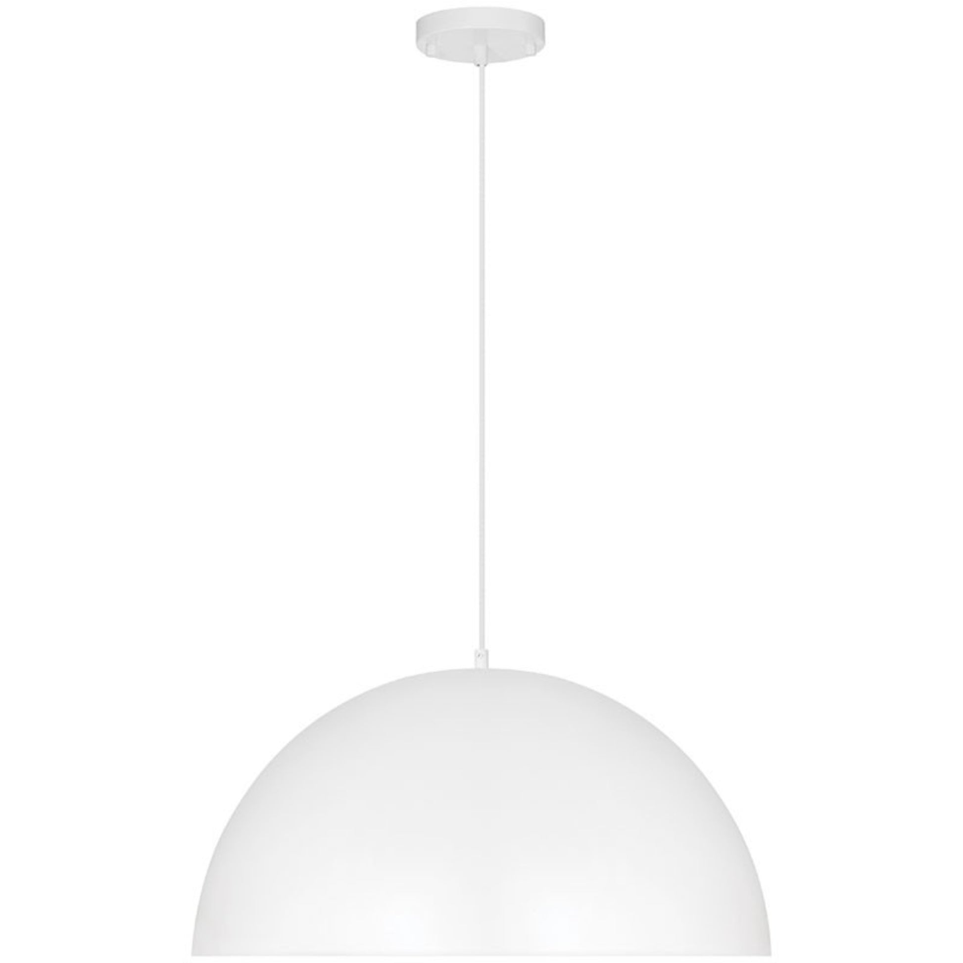 Huck 20" Pendant, Matte White Finish - Bees Lighting