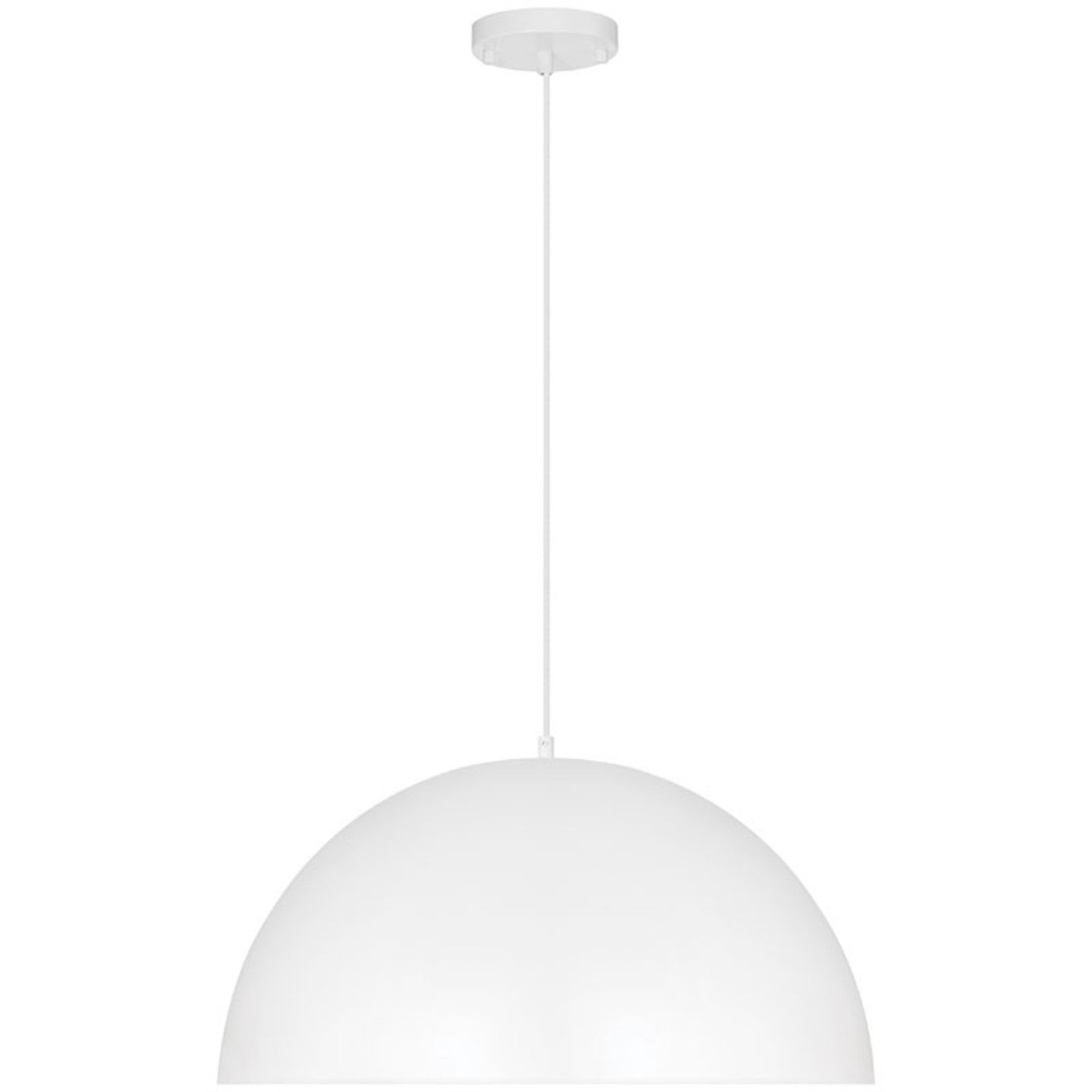 Huck 20" Pendant, Matte White Finish - Bees Lighting