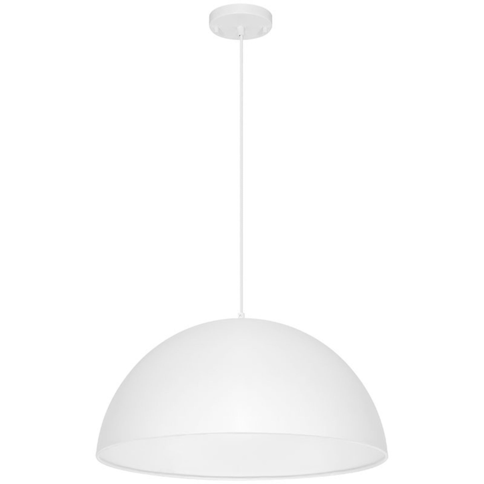 Huck 20" Pendant, Matte White Finish - Bees Lighting