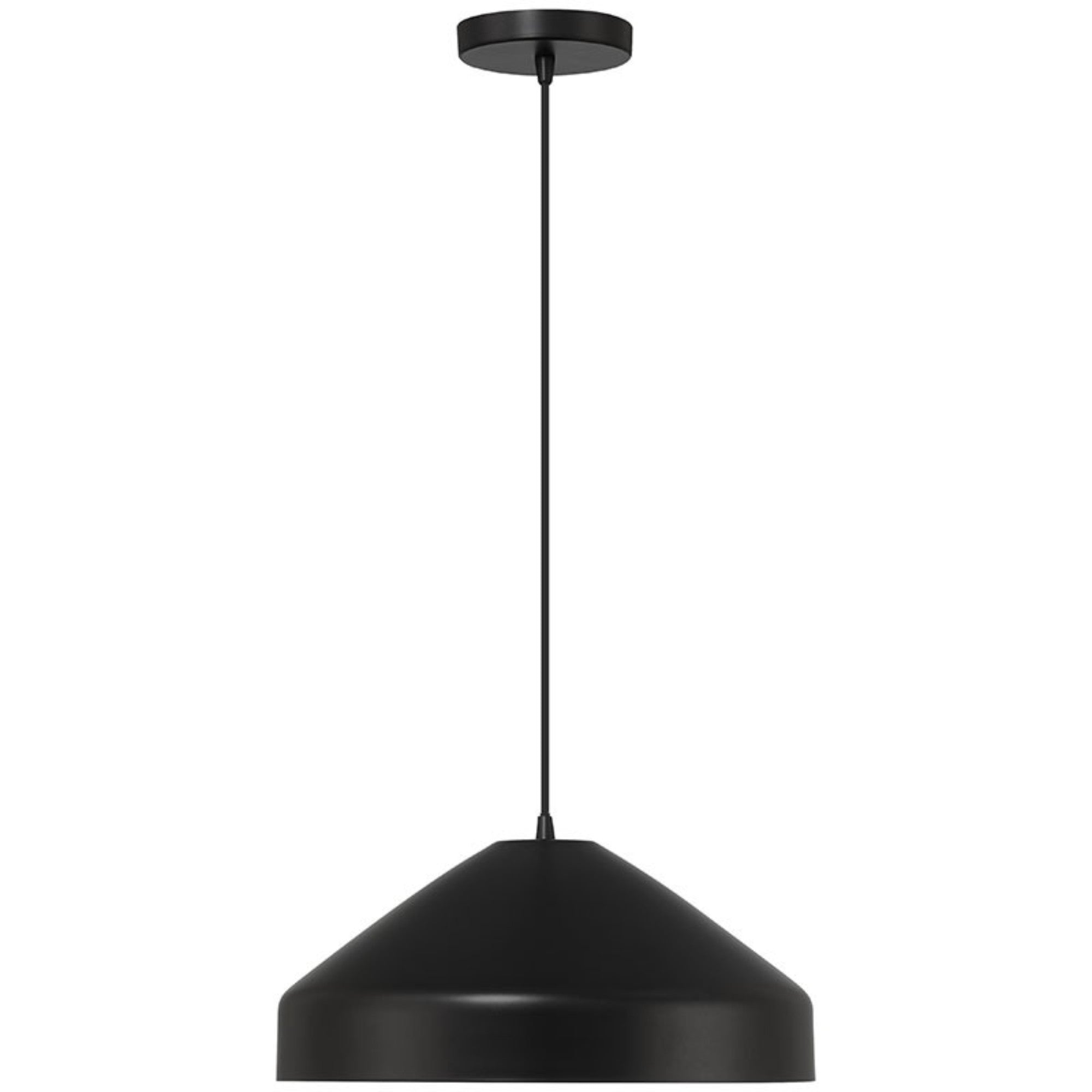 Prism 14" Pendant, Matte Black Finish