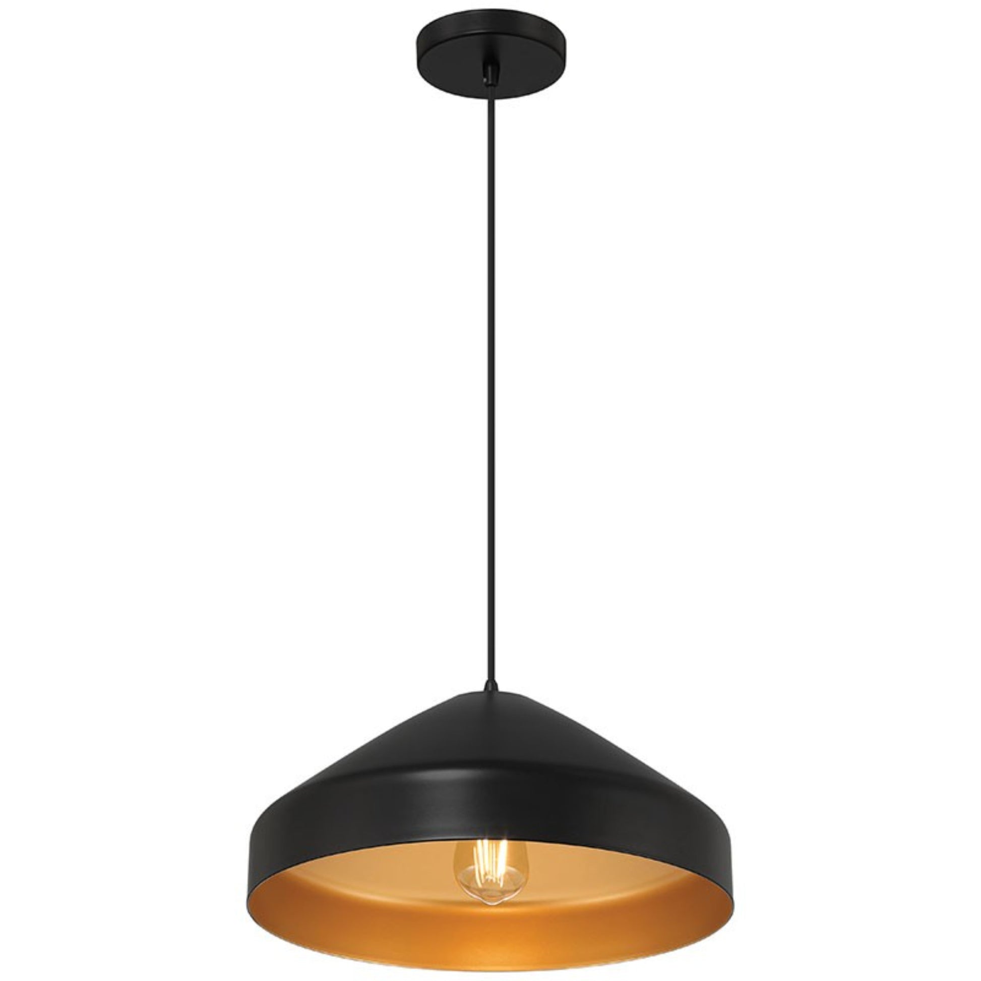 Prism 14" Pendant, Matte Black Finish - Bees Lighting