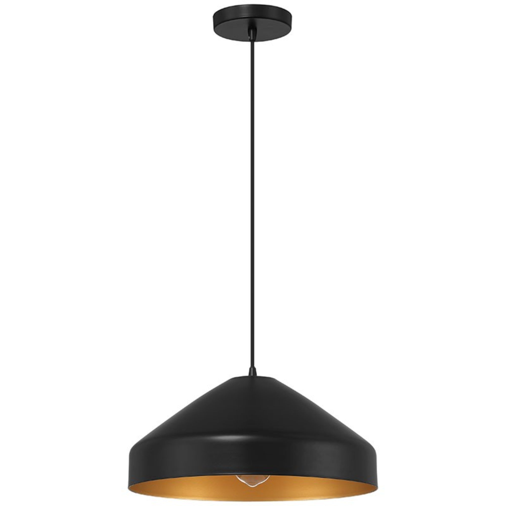 Prism 14" Pendant, Matte Black Finish - Bees Lighting