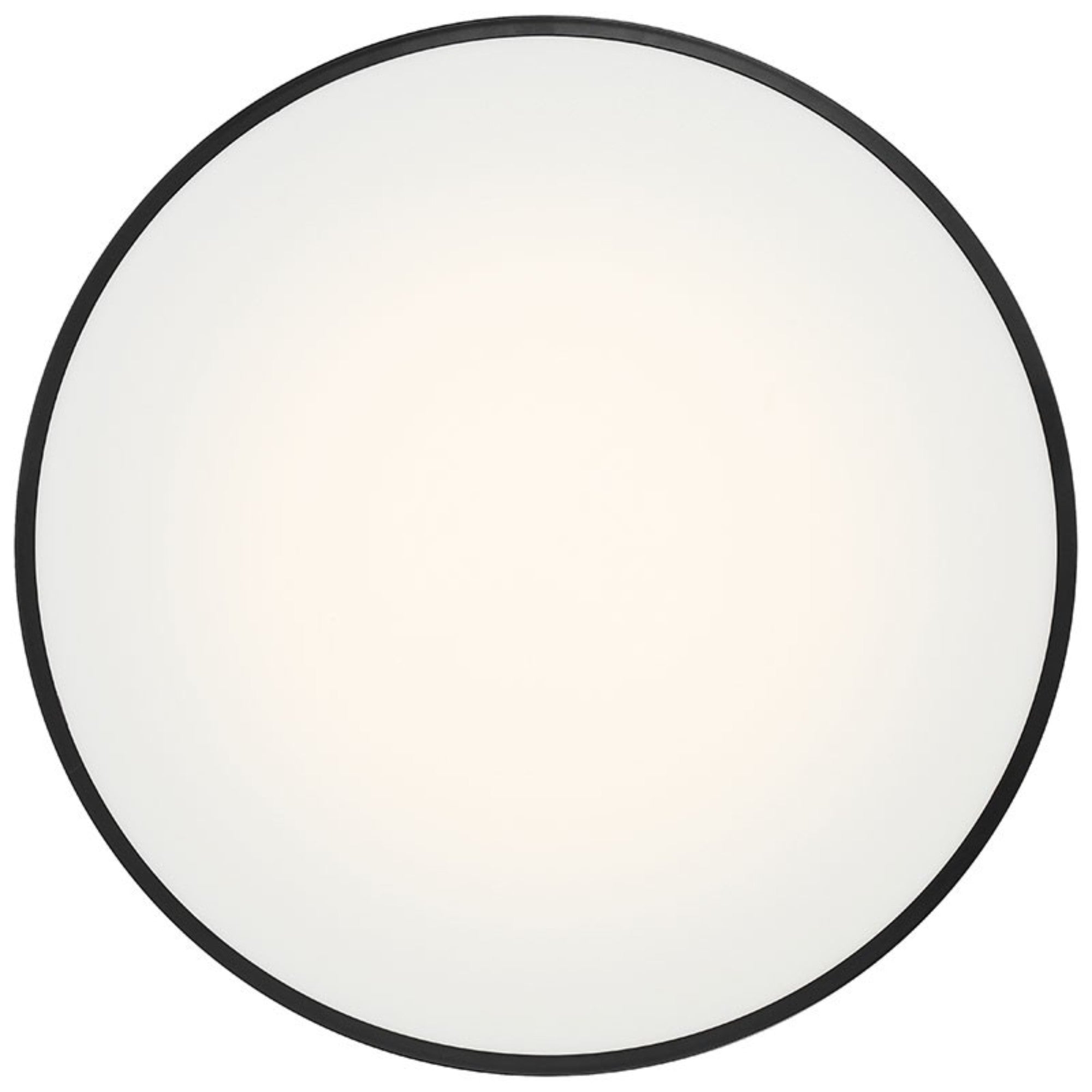 Como 18" LED Flush Mount, Black Finish