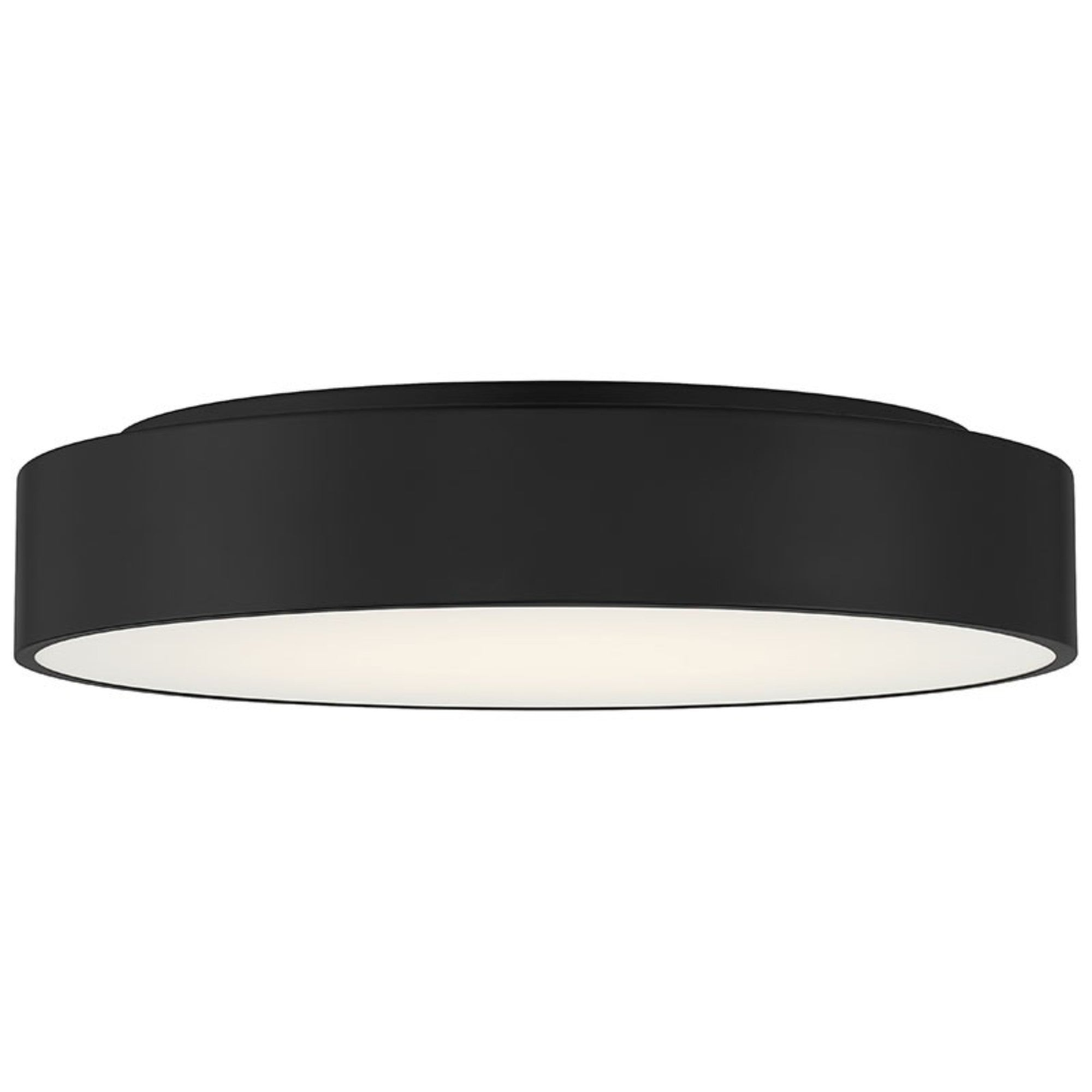 Como 18" LED Flush Mount, Black Finish