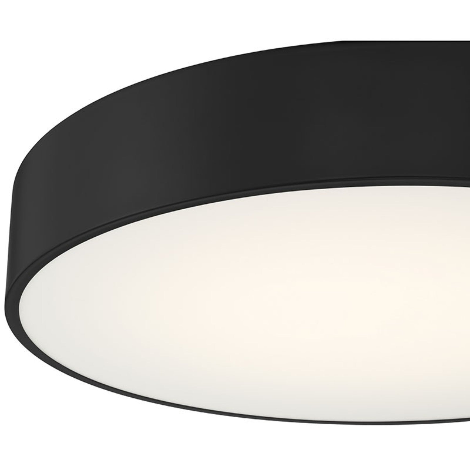Como 18" LED Flush Mount, Black Finish