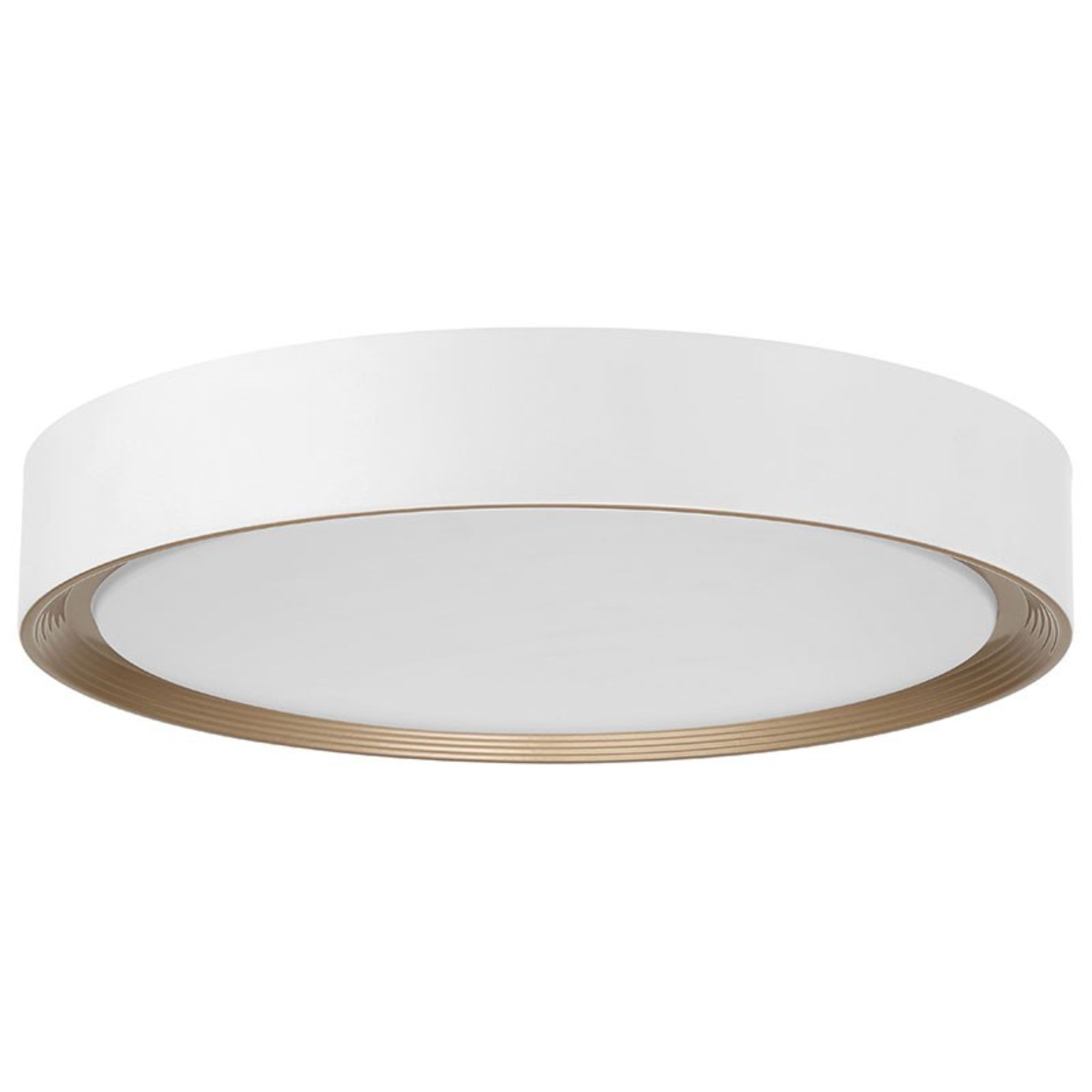 Malaga Color Selectable 24" LED Flush Mount, Matte White Finish