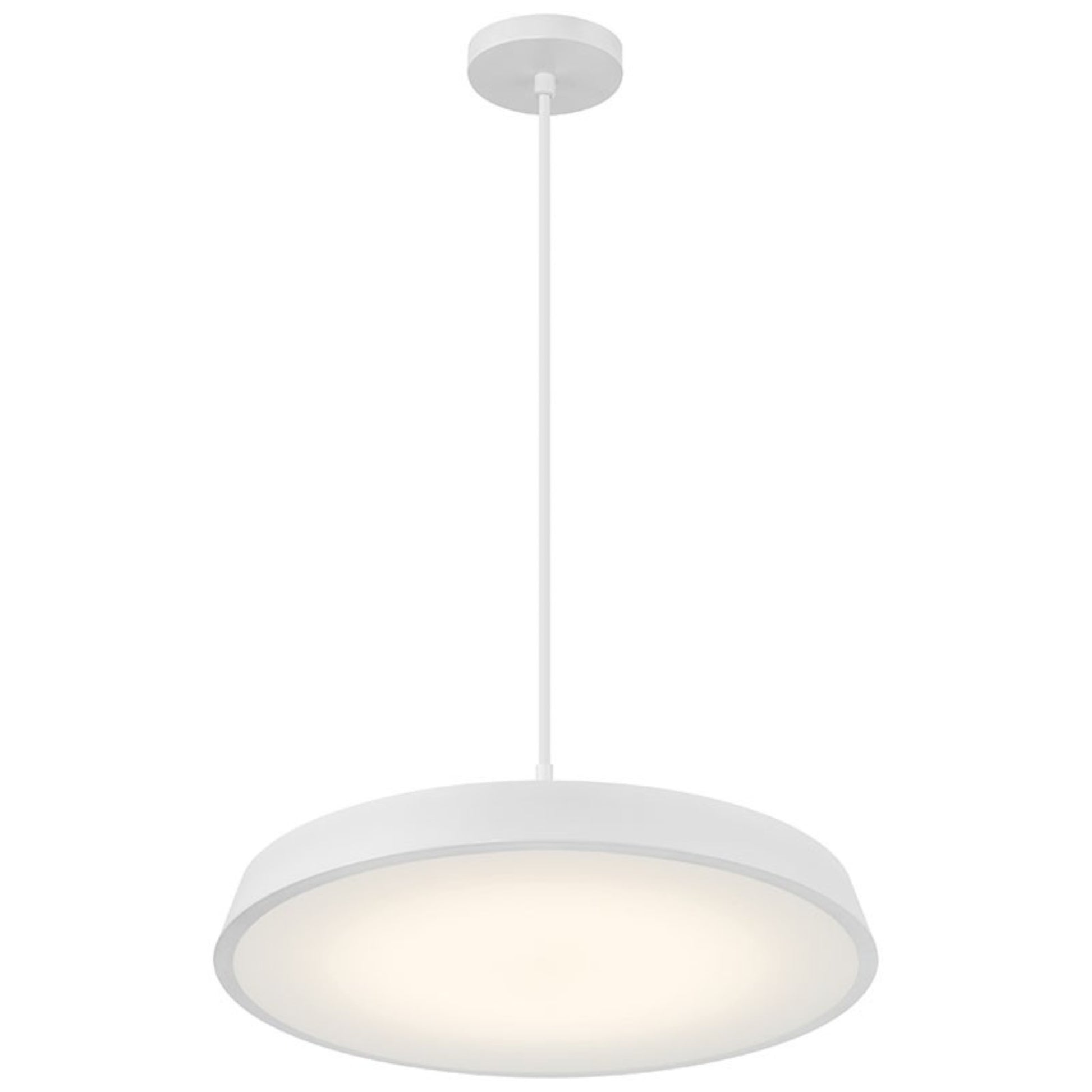 Tallinn 18" LED Pendant, Matte White Finish - Bees Lighting