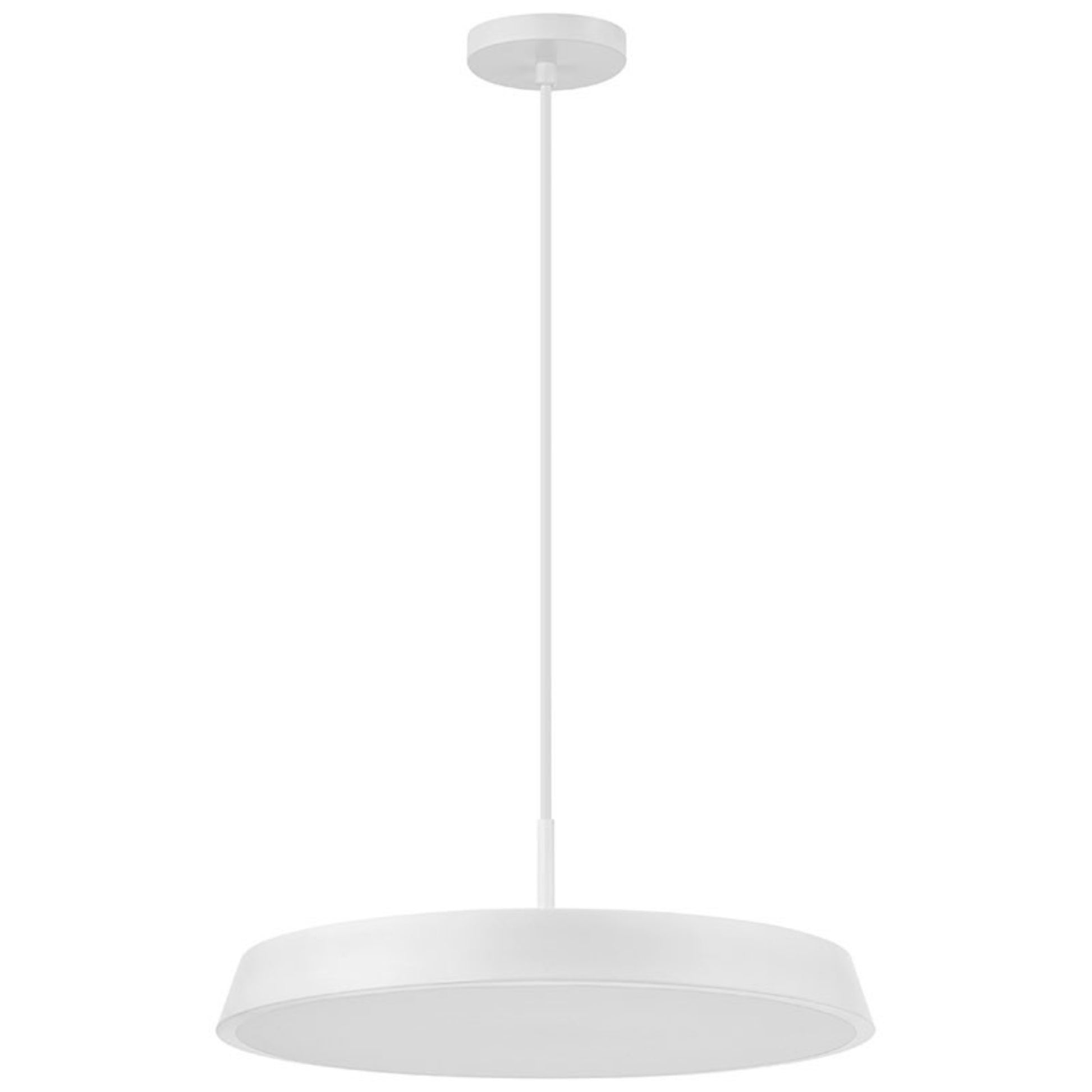 Tallinn 18" LED Pendant, Matte White Finish - Bees Lighting