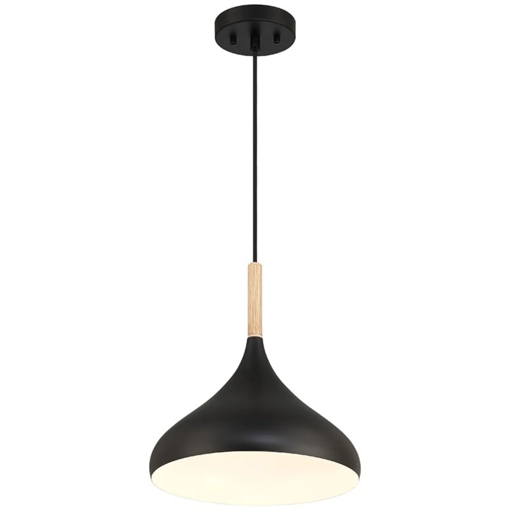 Olivia 14" Pendant, Black Finish - Bees Lighting