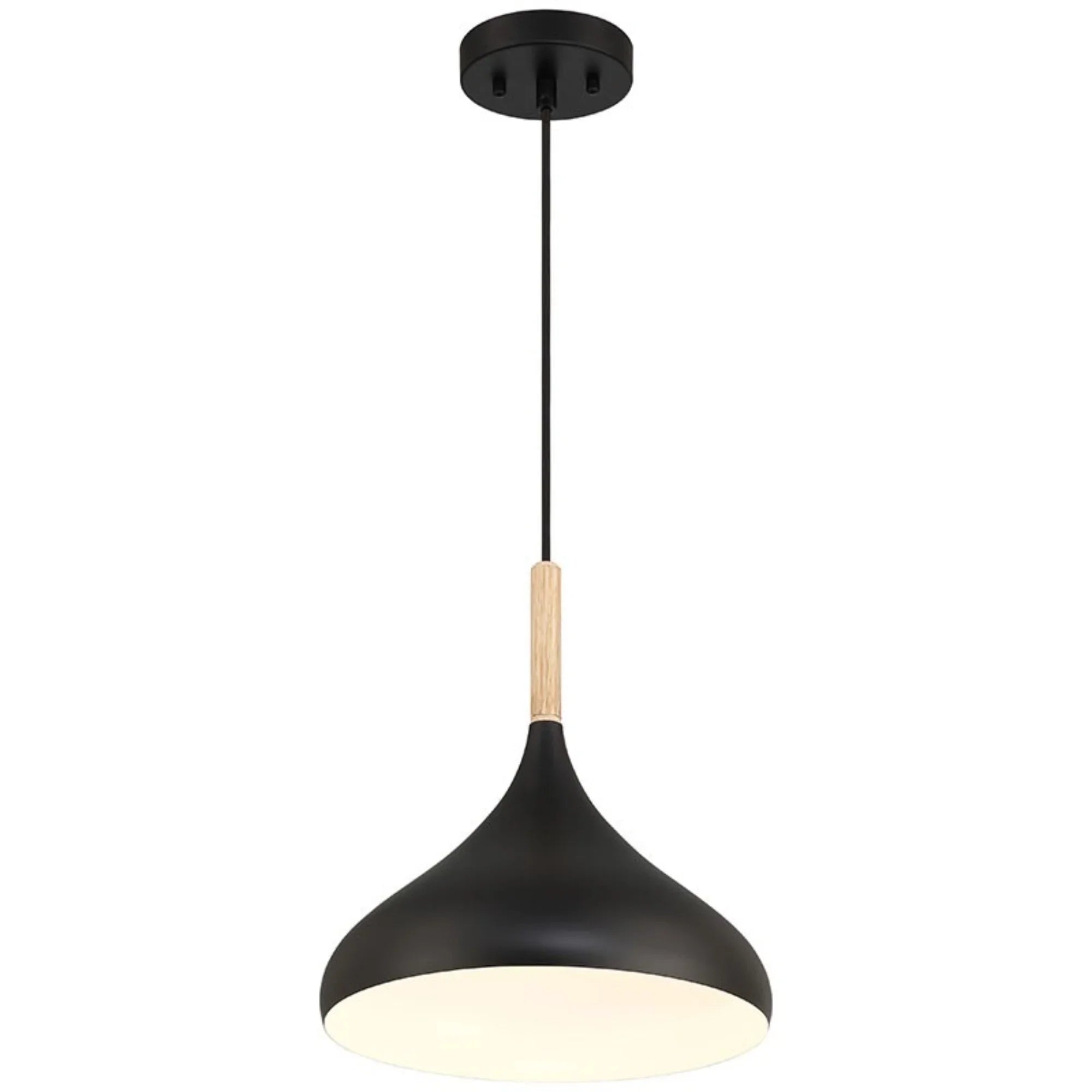 Olivia 14" Pendant, Black Finish - Bees Lighting