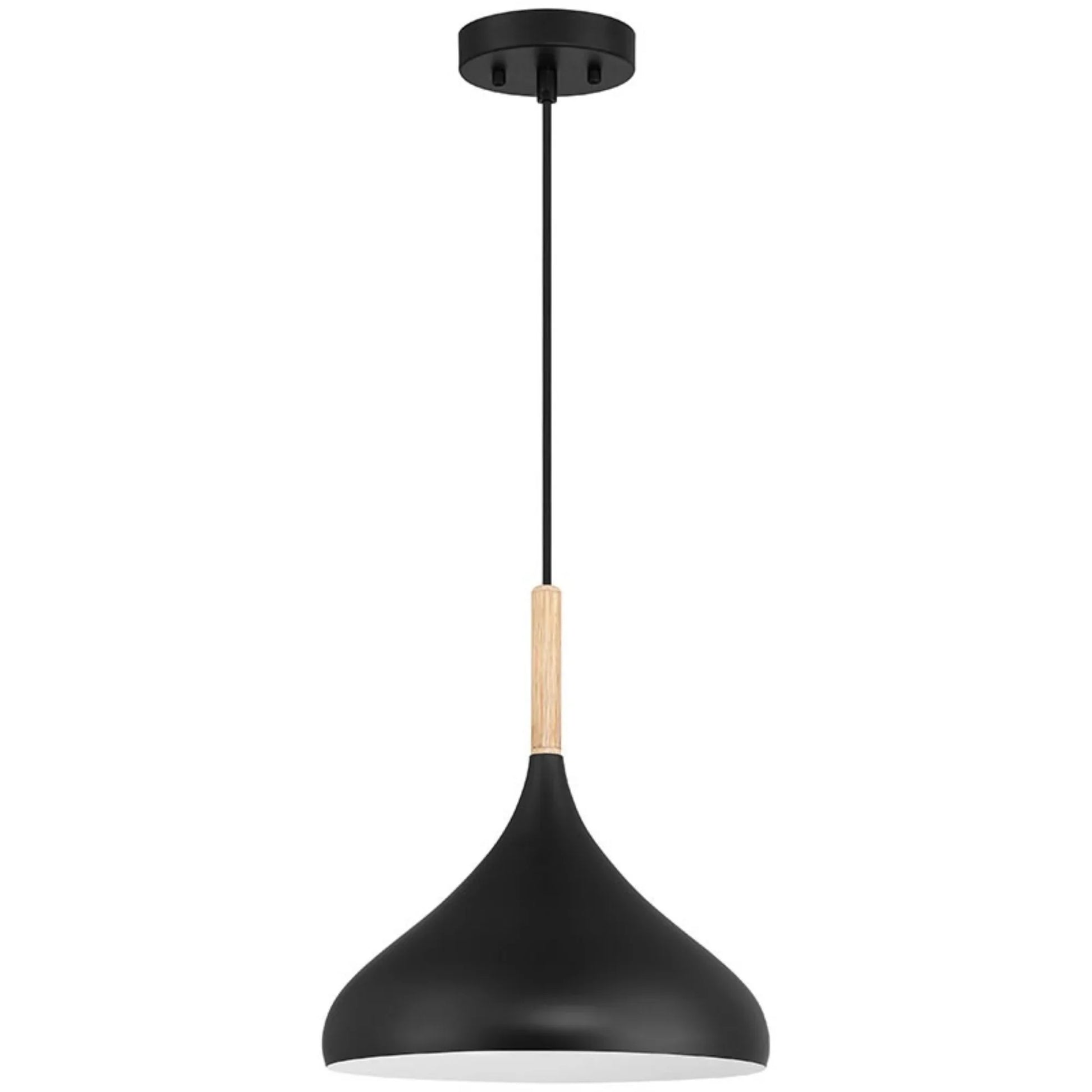Olivia 14" Pendant, Black Finish - Bees Lighting