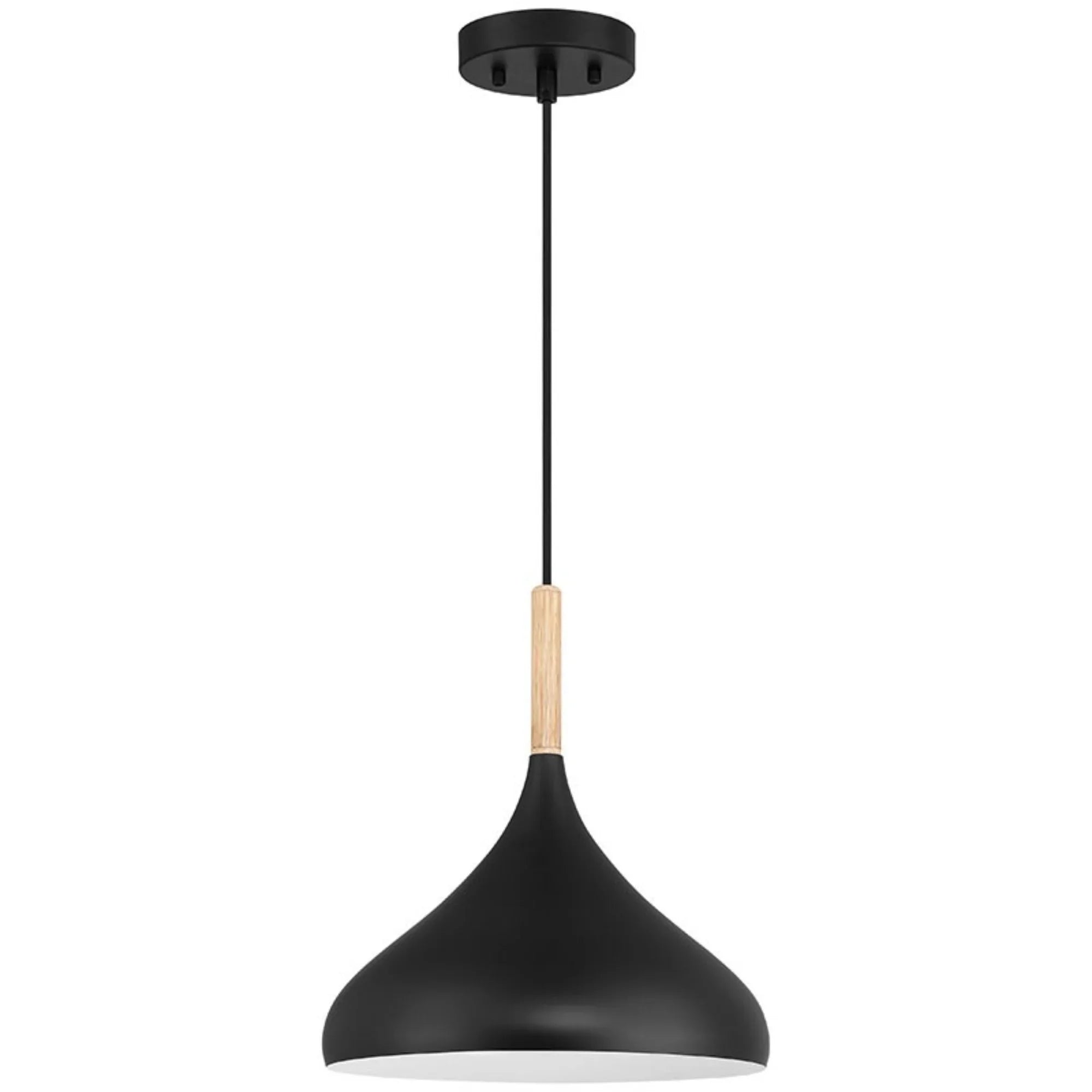 Olivia 14" Pendant, Black Finish - Bees Lighting