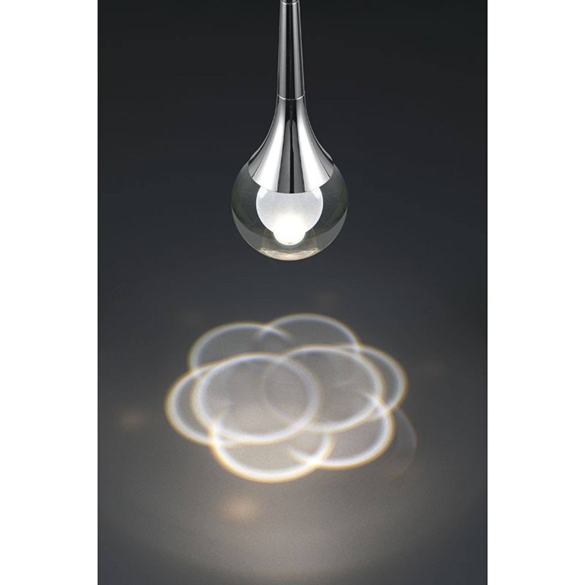 Georgia 9" LED Pendant, Chrome Finish - Bees Lighting