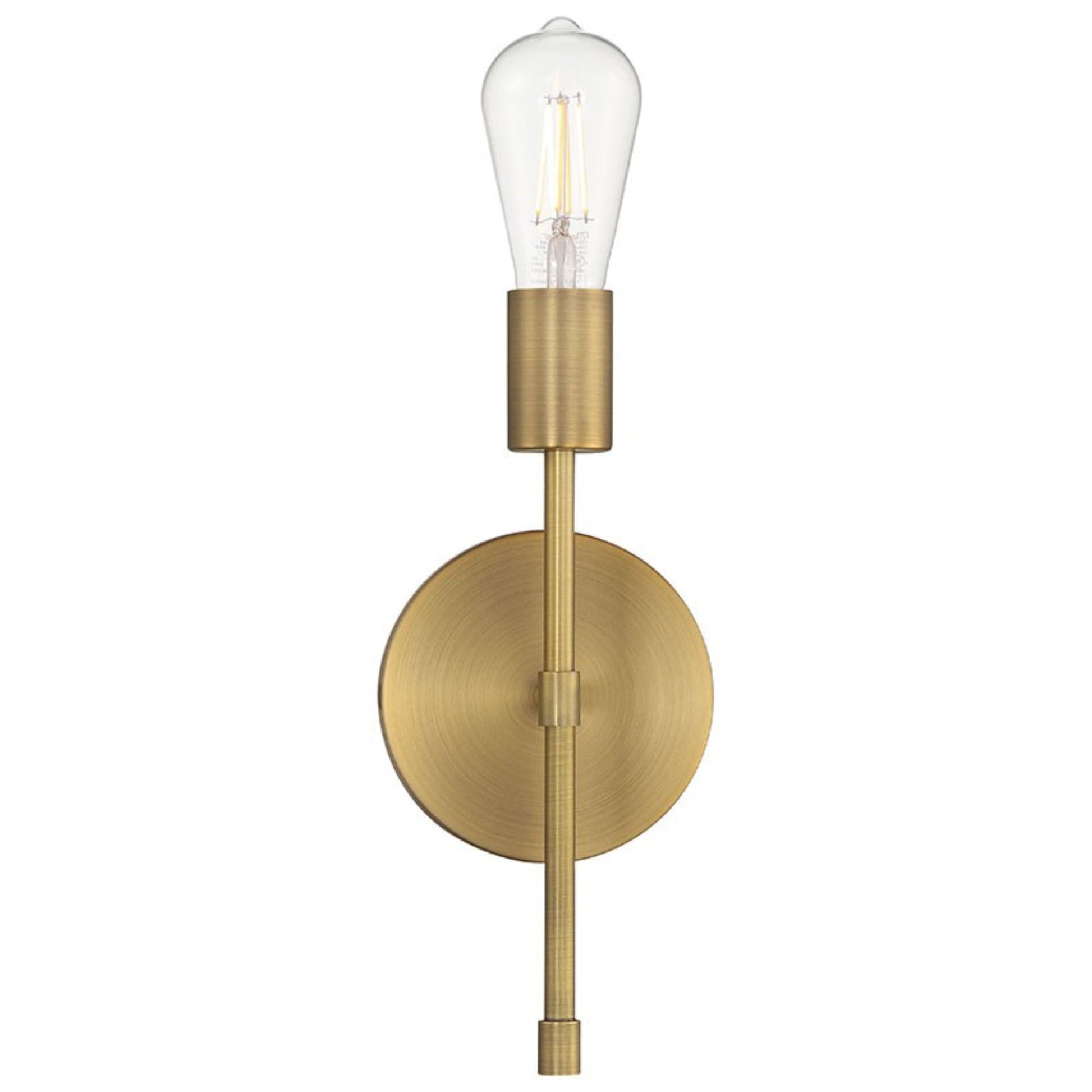 Iconic II 12" LED Wall Sconce, Antique Brushed Brass Finish - Bees Lighting