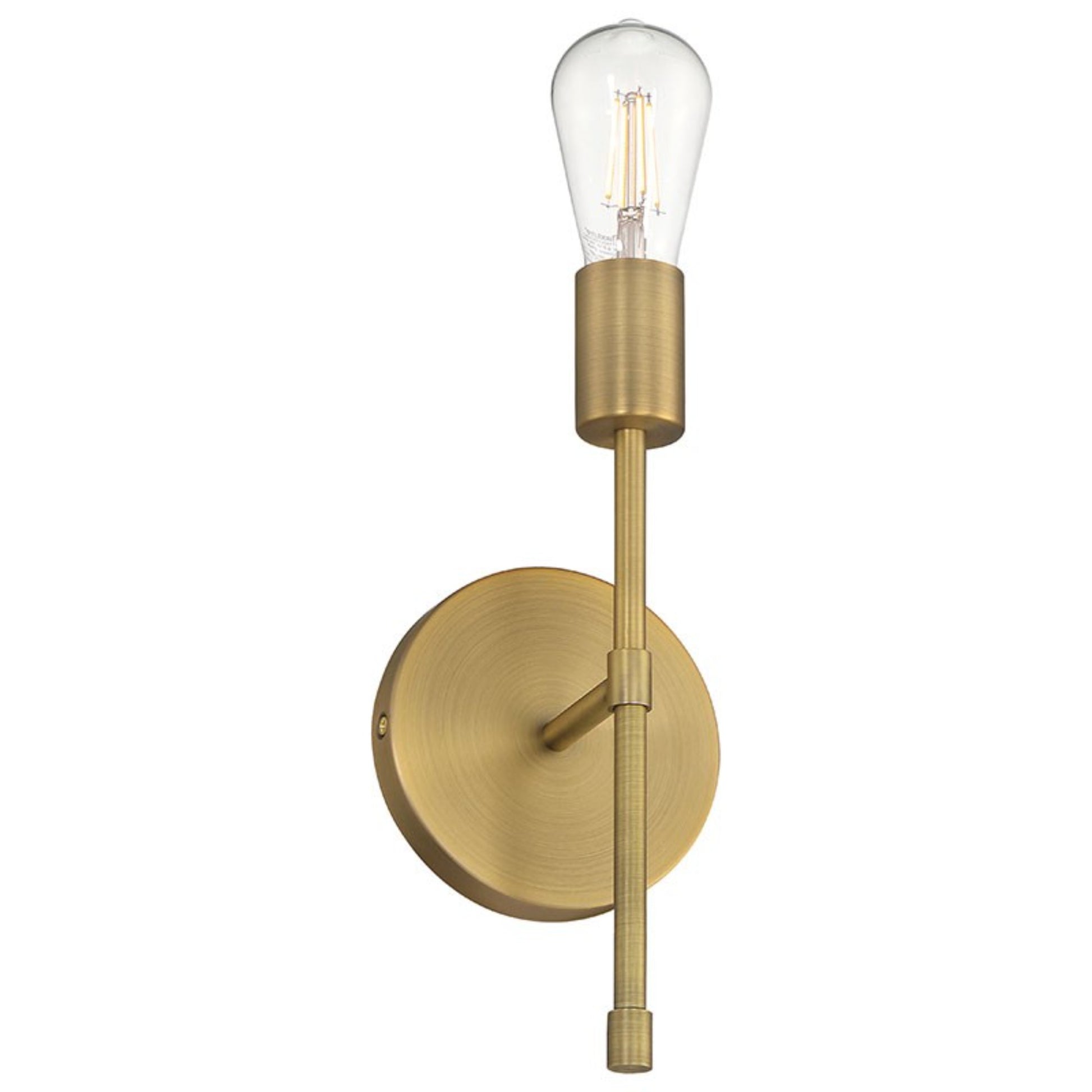 Iconic II 12" LED Wall Sconce, Antique Brushed Brass Finish - Bees Lighting