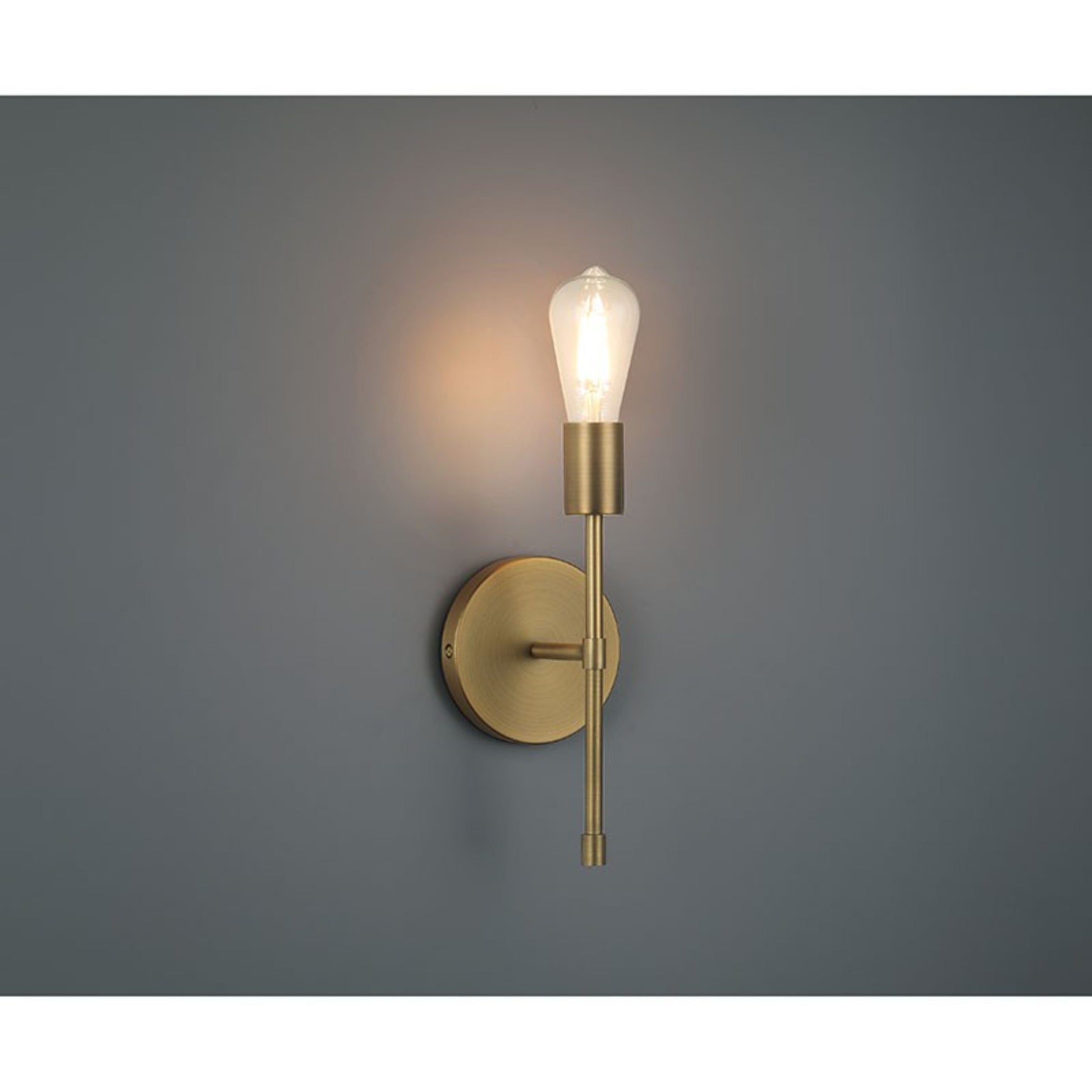 Iconic II 12" LED Wall Sconce, Antique Brushed Brass Finish - Bees Lighting