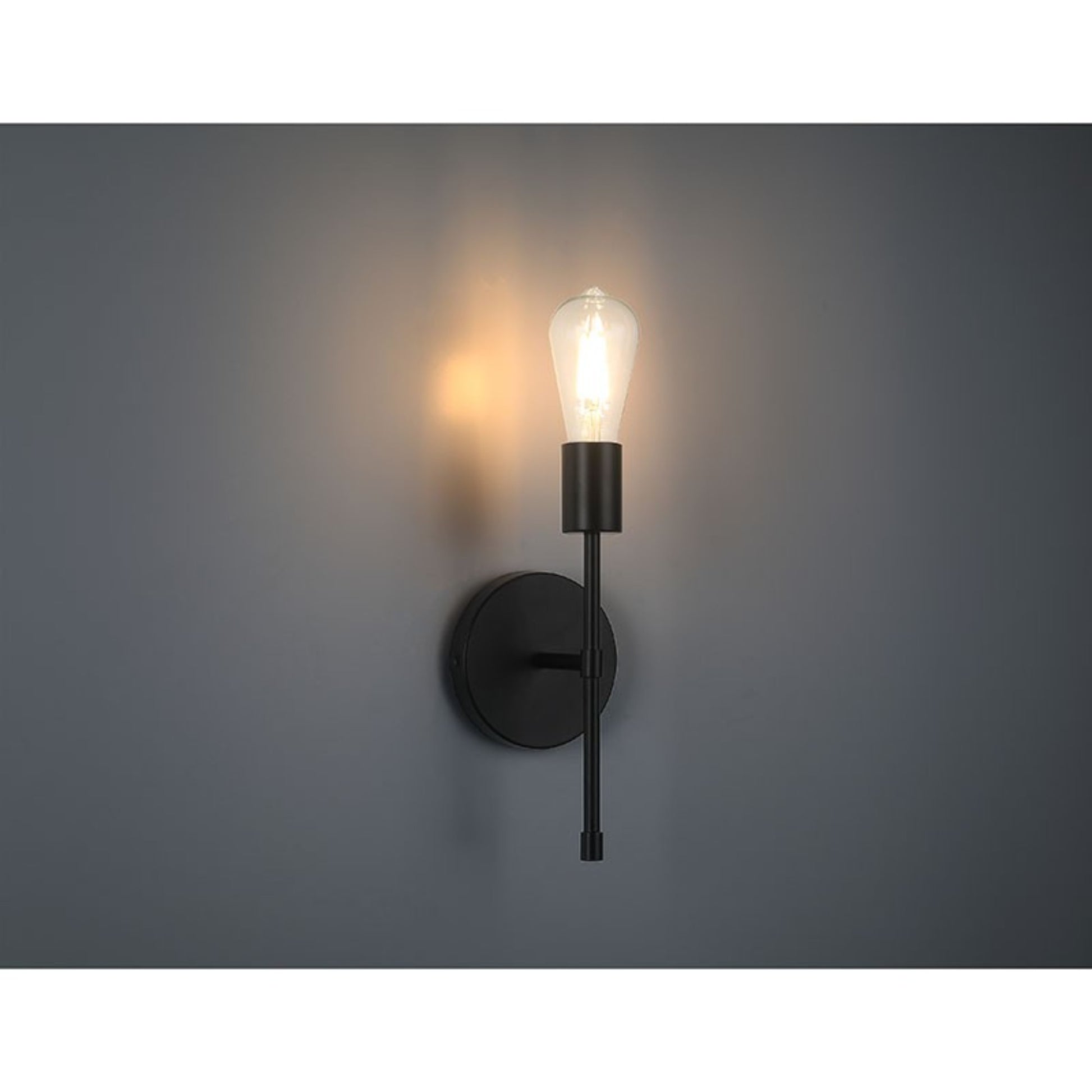 Iconic II 12" LED Wall Sconce, Matte Black Finish - Bees Lighting