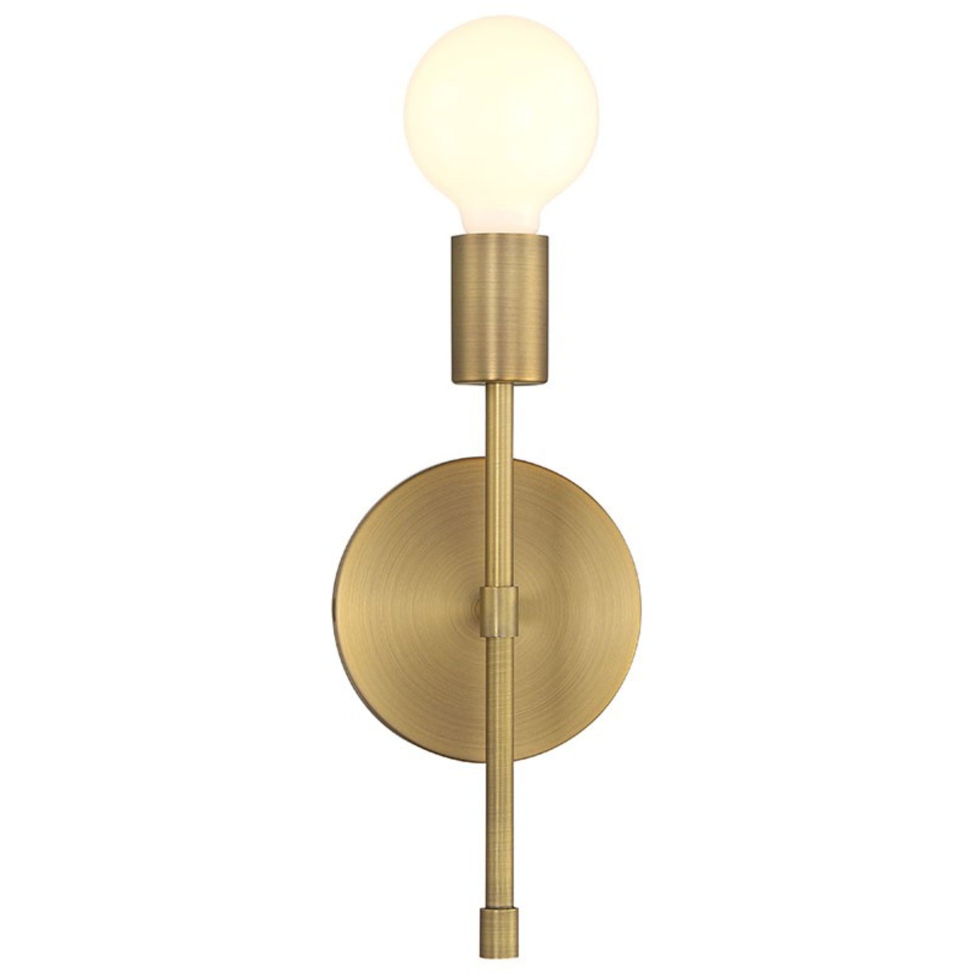 Iconic II G 12" LED Wall Sconce, Antique Brushed Brass Finish - Bees Lighting