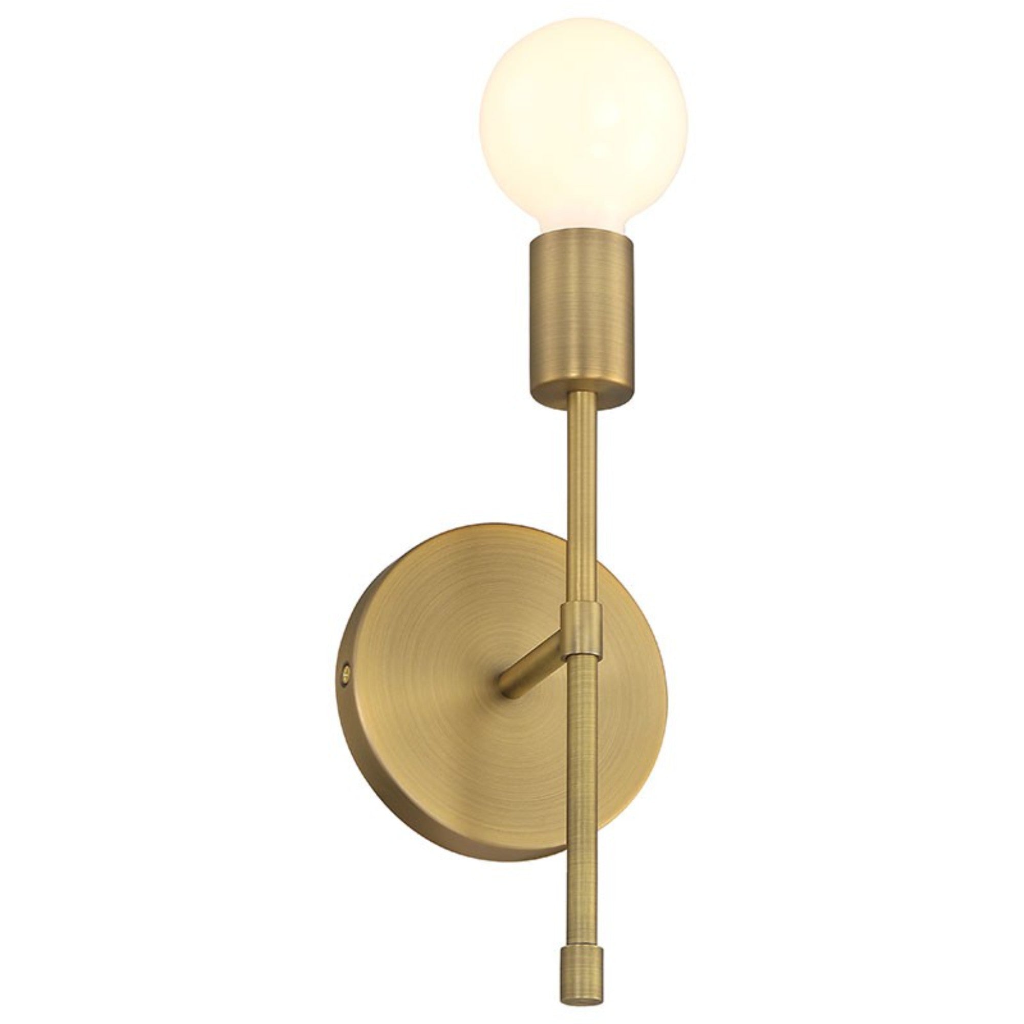 Iconic II G 12" LED Wall Sconce, Antique Brushed Brass Finish - Bees Lighting
