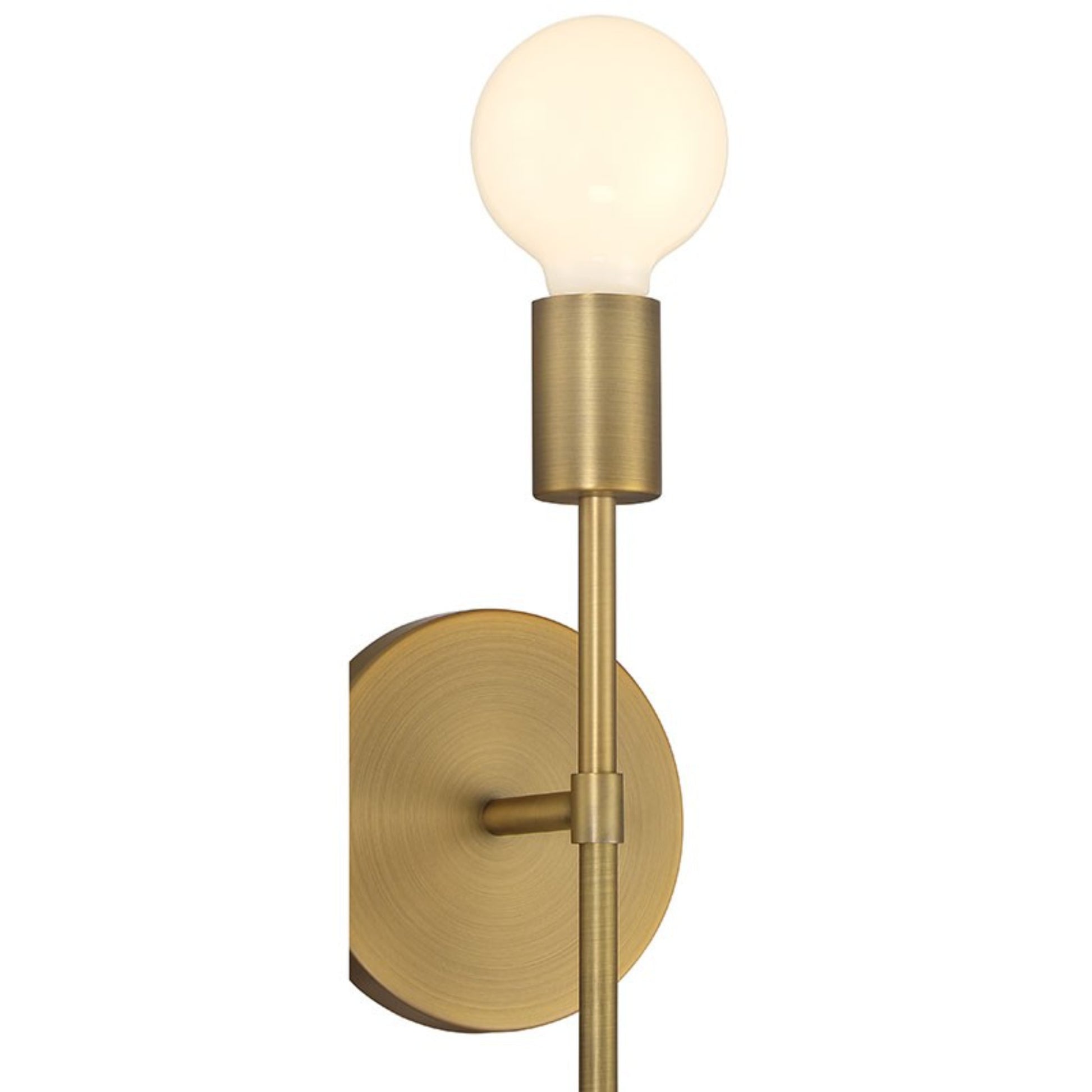 Iconic II G 12" LED Wall Sconce, Antique Brushed Brass Finish - Bees Lighting