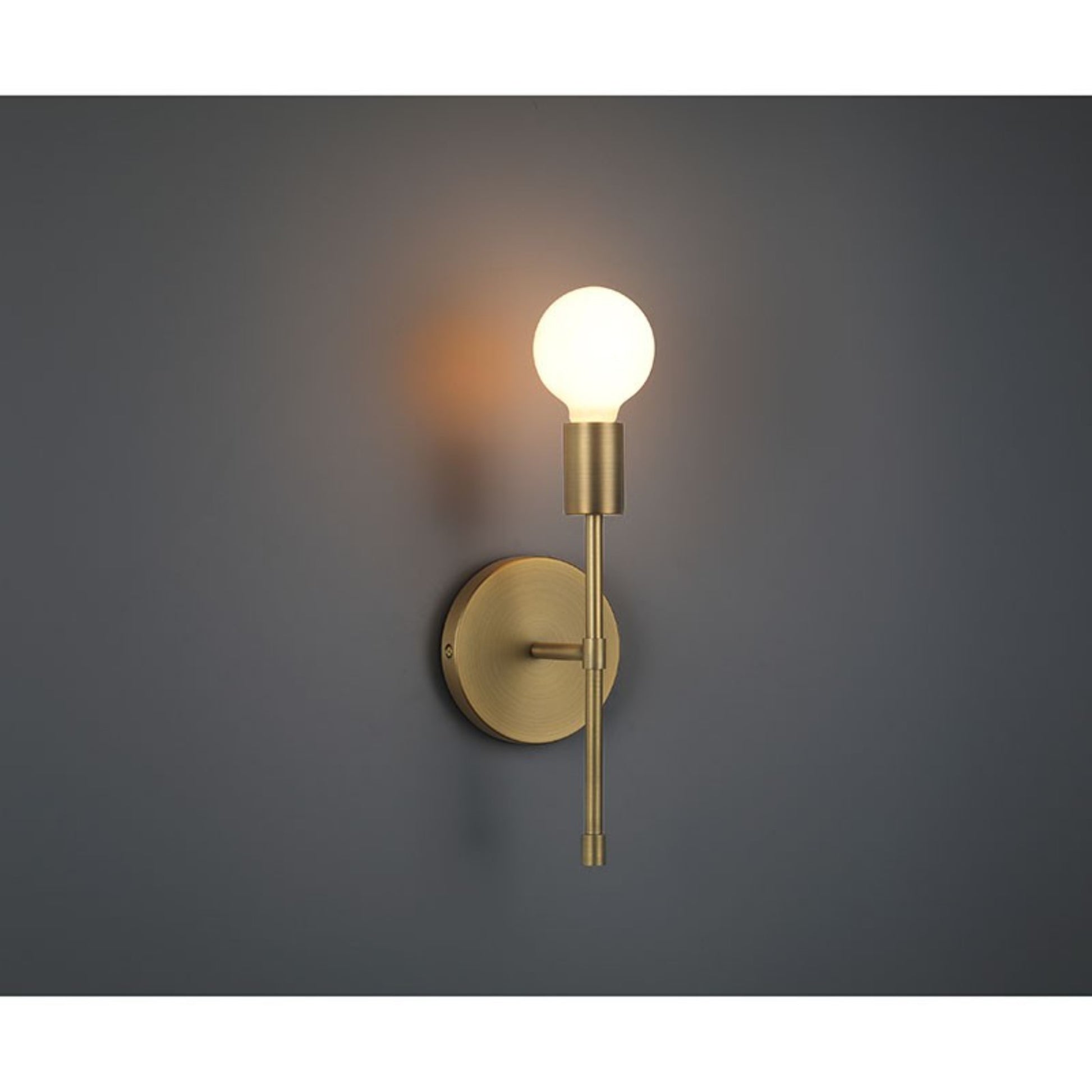 Iconic II G 12" LED Wall Sconce, Antique Brushed Brass Finish - Bees Lighting