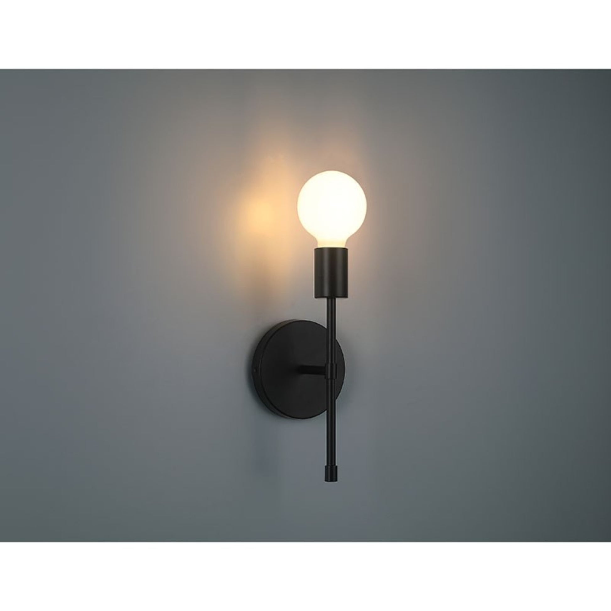 Iconic II G 12" LED Wall Sconce, Matte Black Finish - Bees Lighting