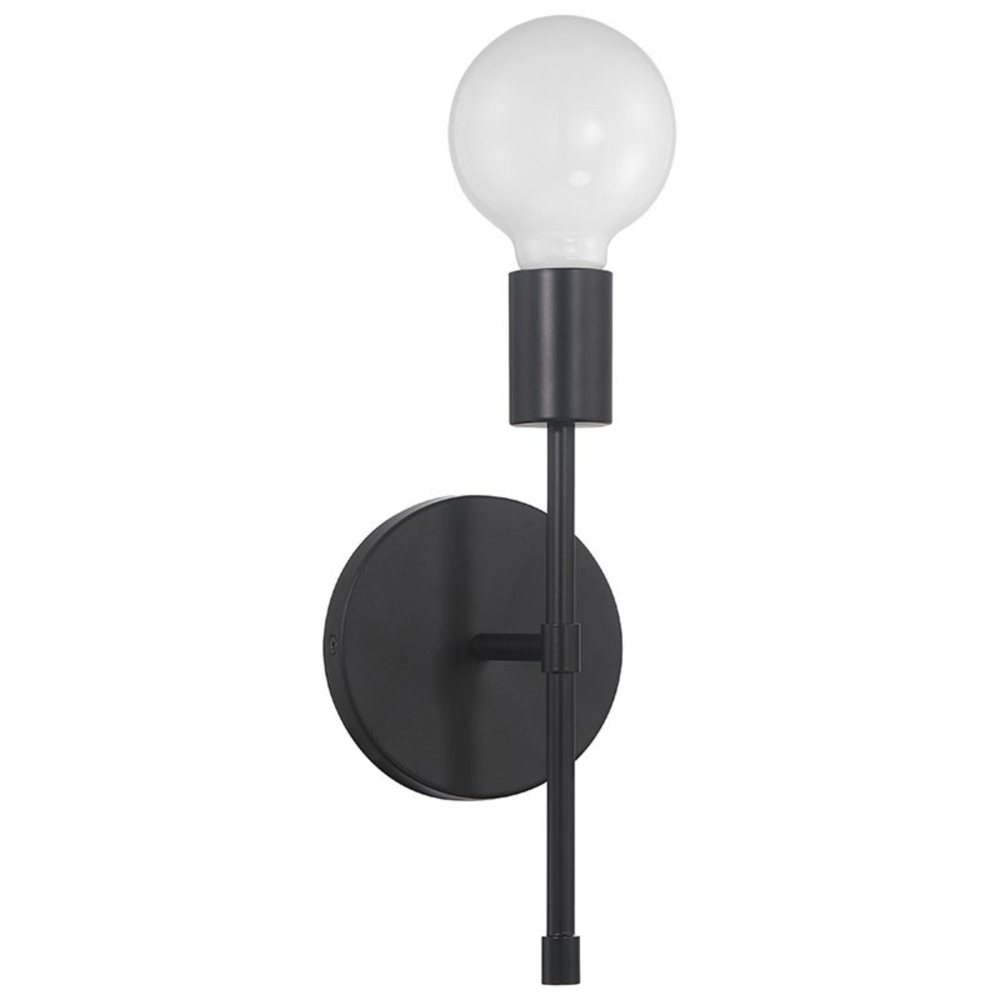 Iconic II G 12" LED Wall Sconce, Matte Black Finish - Bees Lighting