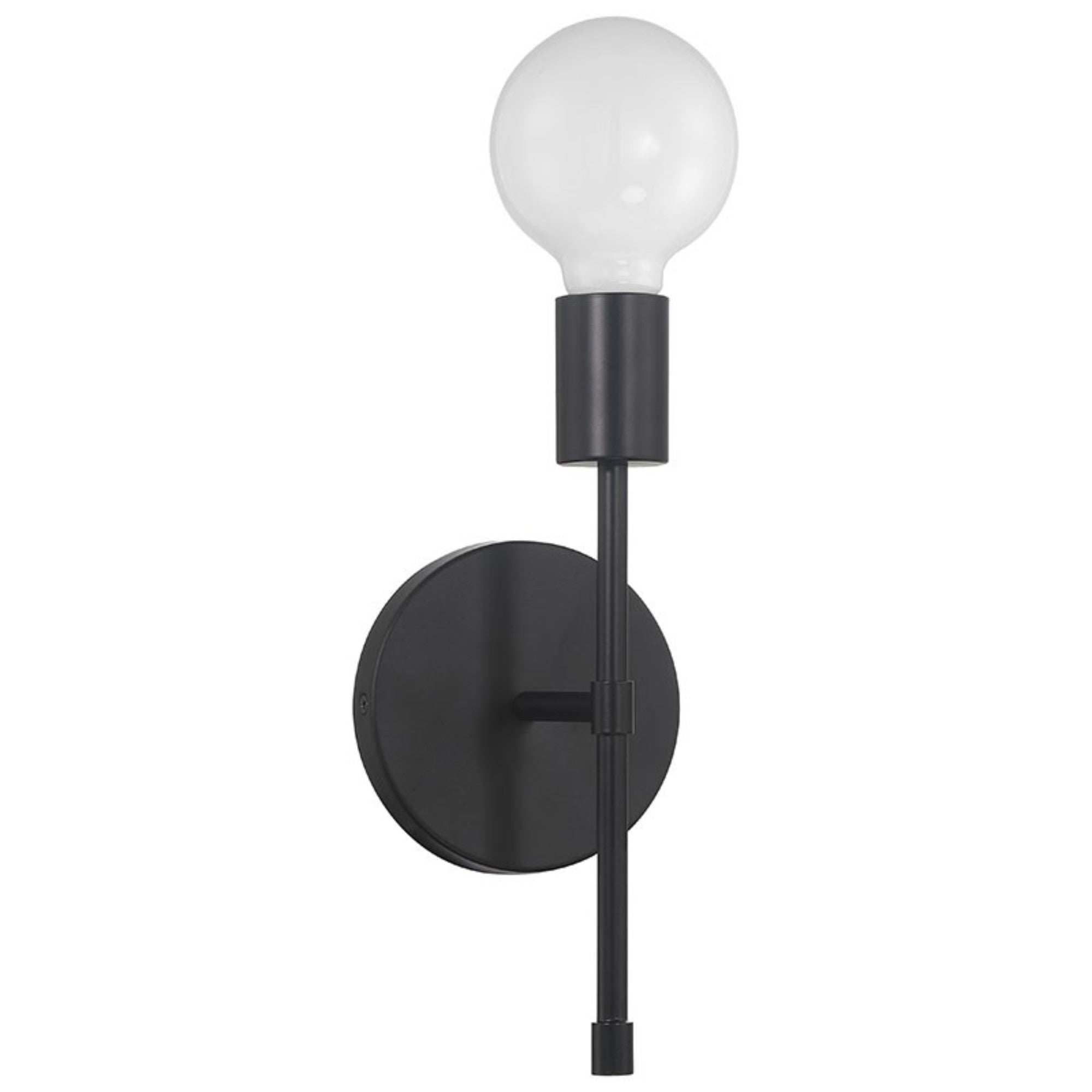 Iconic II G 12" LED Wall Sconce, Matte Black Finish - Bees Lighting