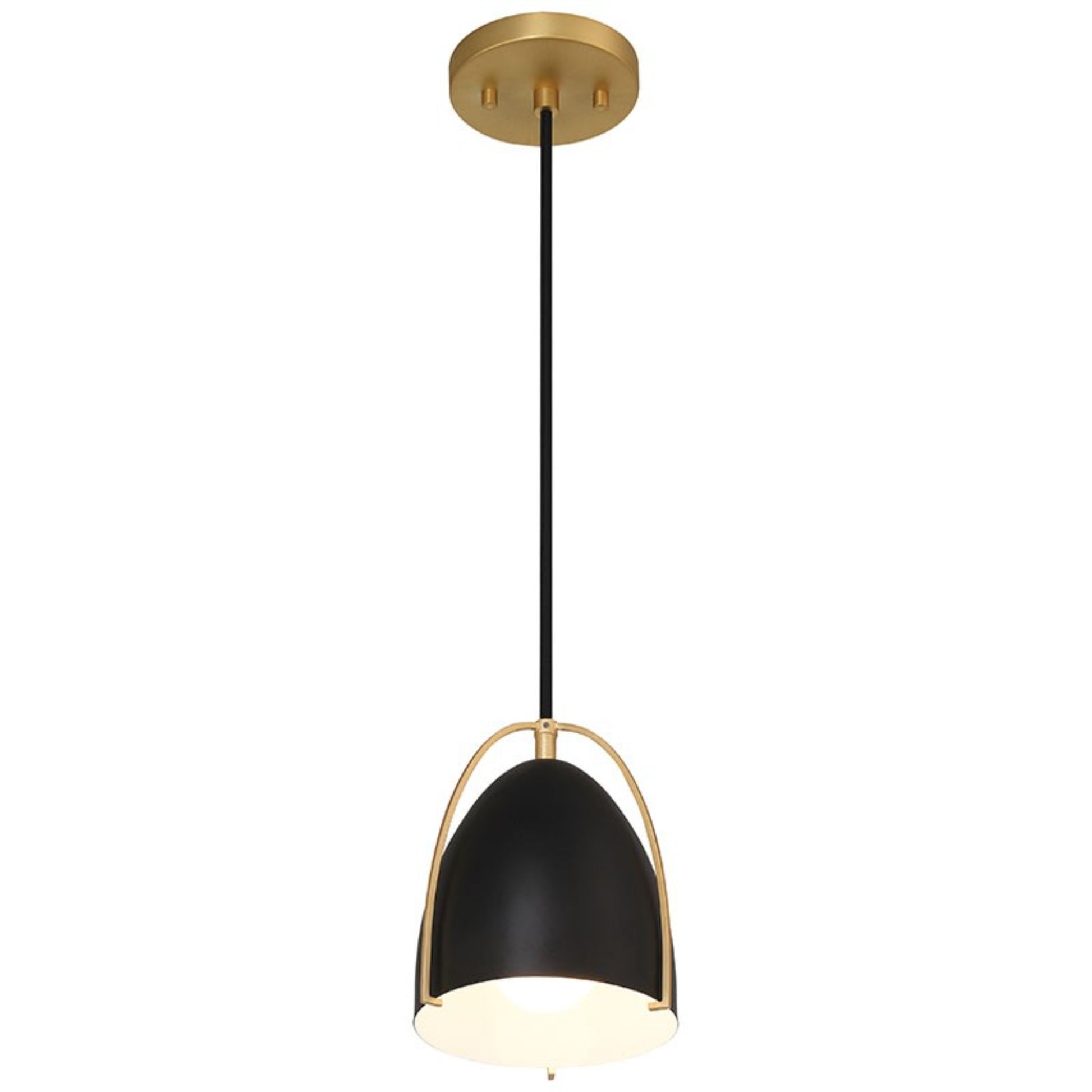 Axel 8" Pendant, Matte Black Finish - Bees Lighting