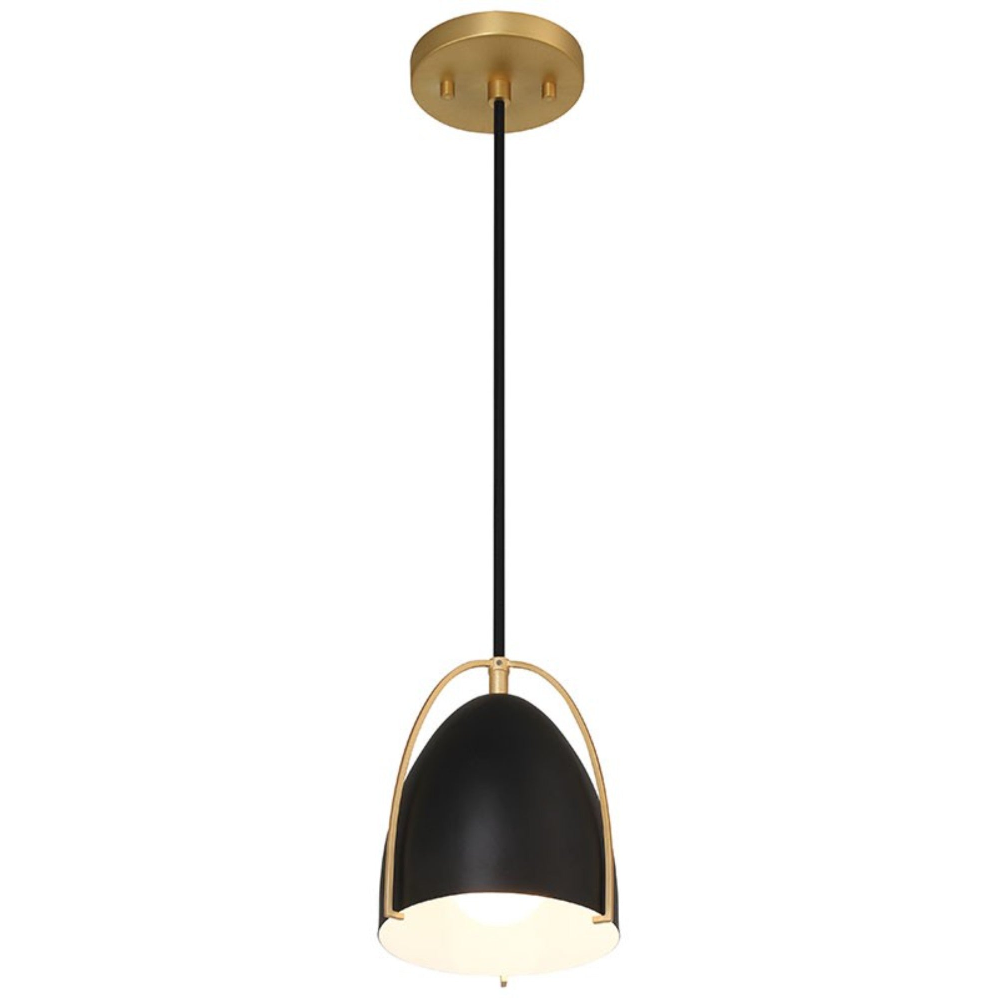 Axel 8" Pendant, Matte Black Finish - Bees Lighting