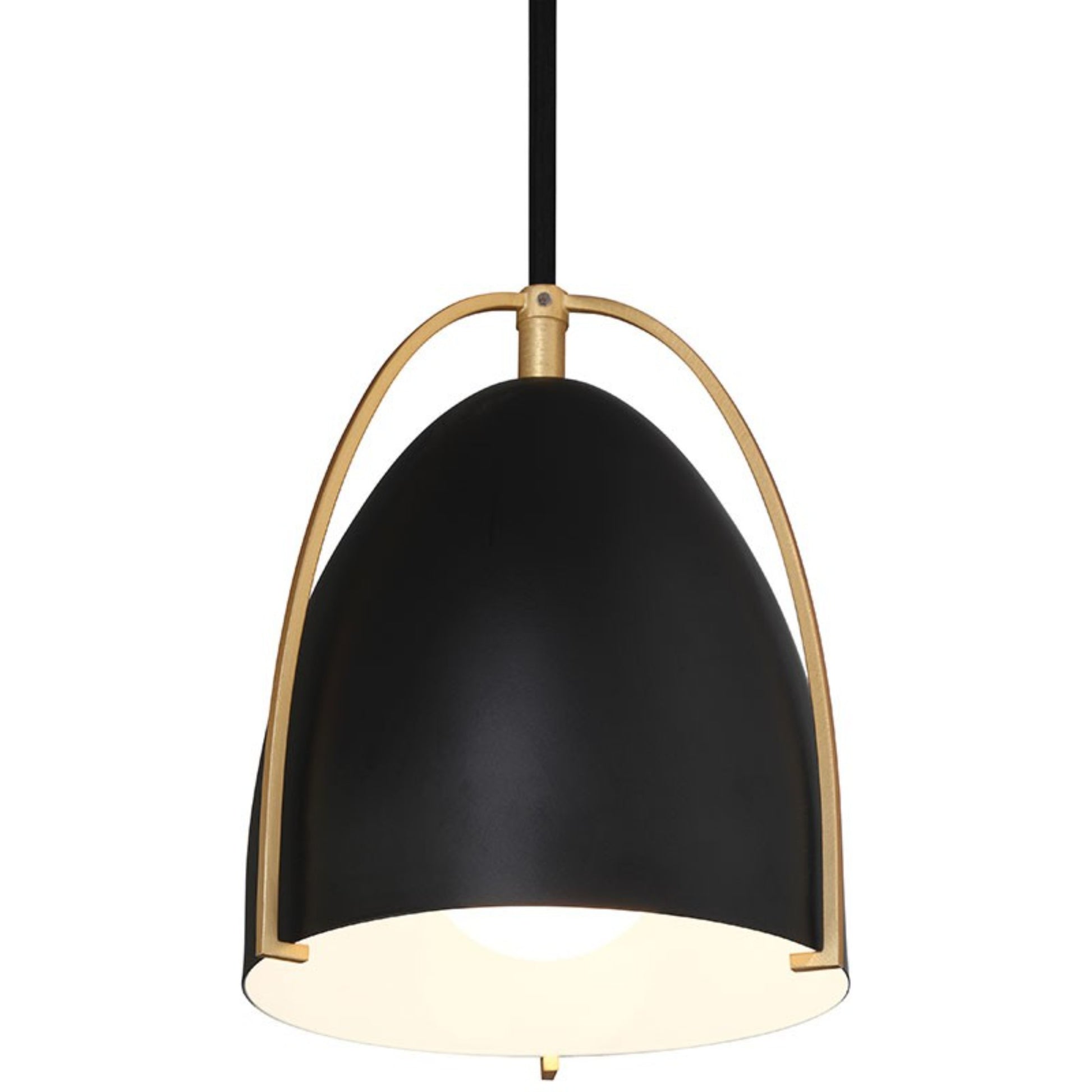 Axel 8" Pendant, Matte Black Finish - Bees Lighting